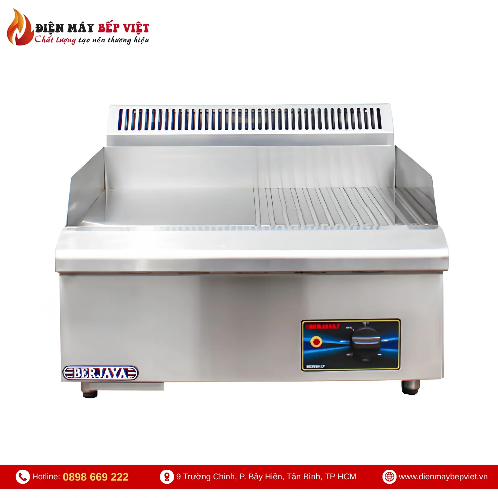 Bếp Chiên Nửa Phẳng Nửa Nhám Dùng Điện Berjaya EG3500HR-17