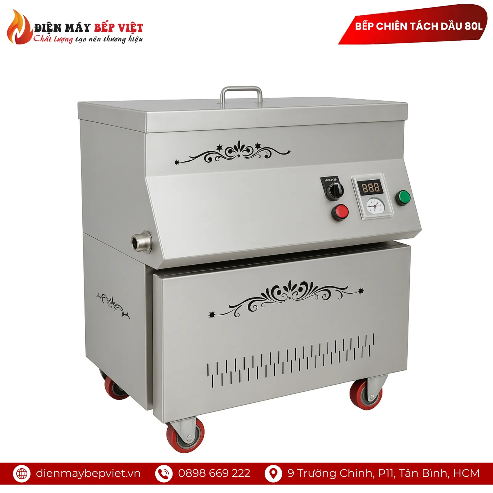 Bếp Chiên Tách Dầu 80L Việt Nam