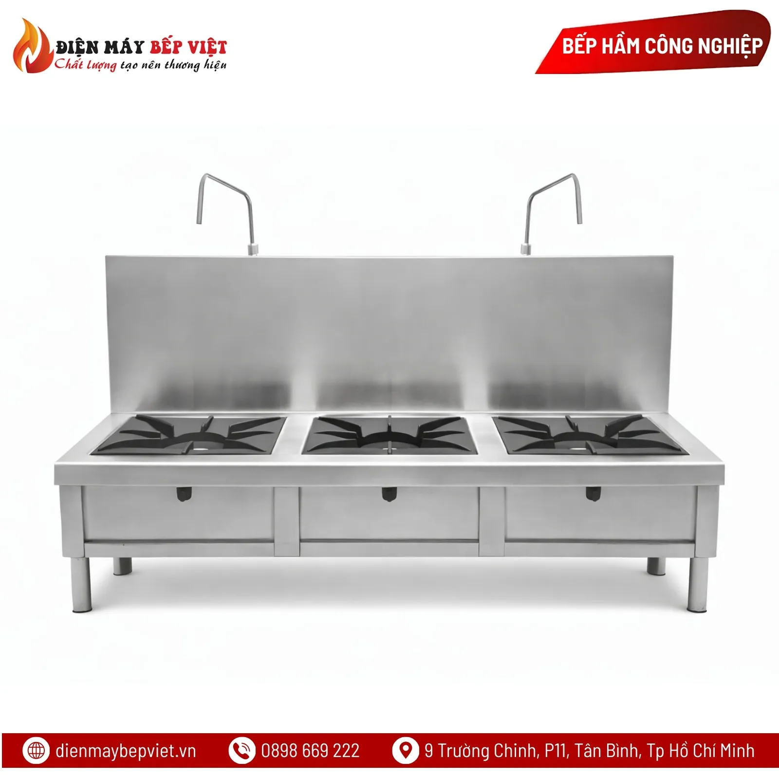 Bếp Hầm Công Nghiệp 3 Họng