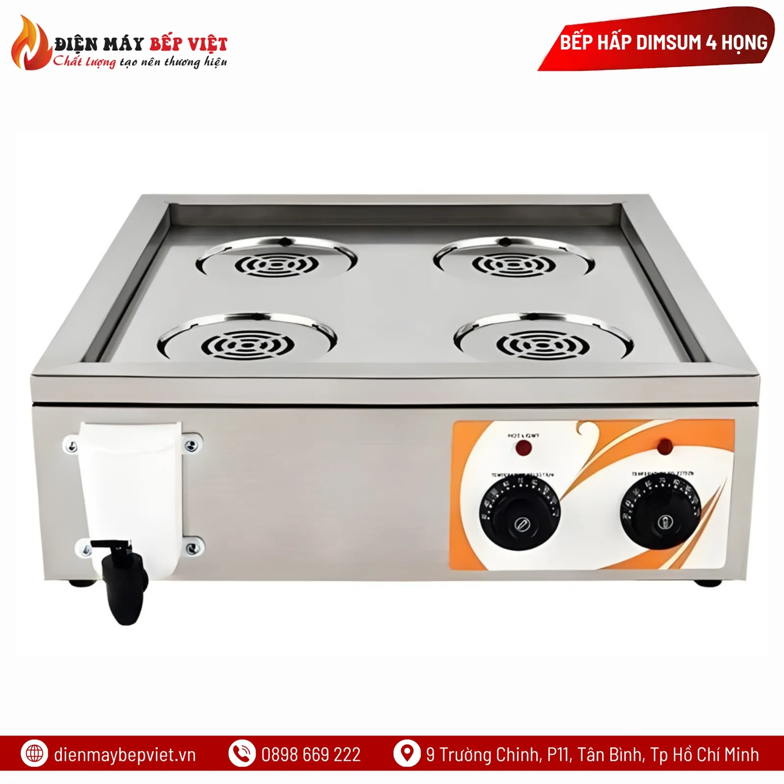 Bếp Hấp DimSum 4 Họng