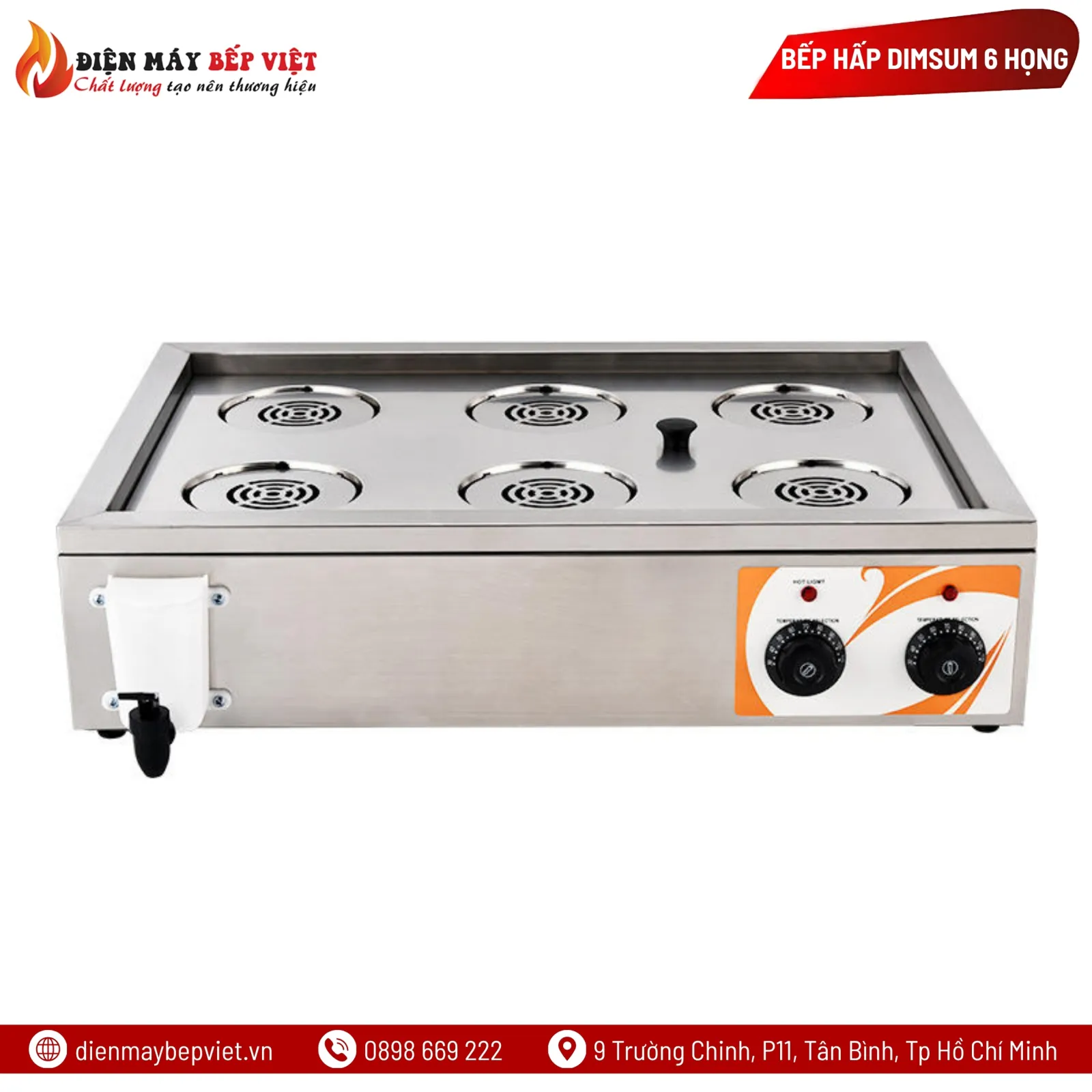 Bếp Hấp DimSum 6 Họng