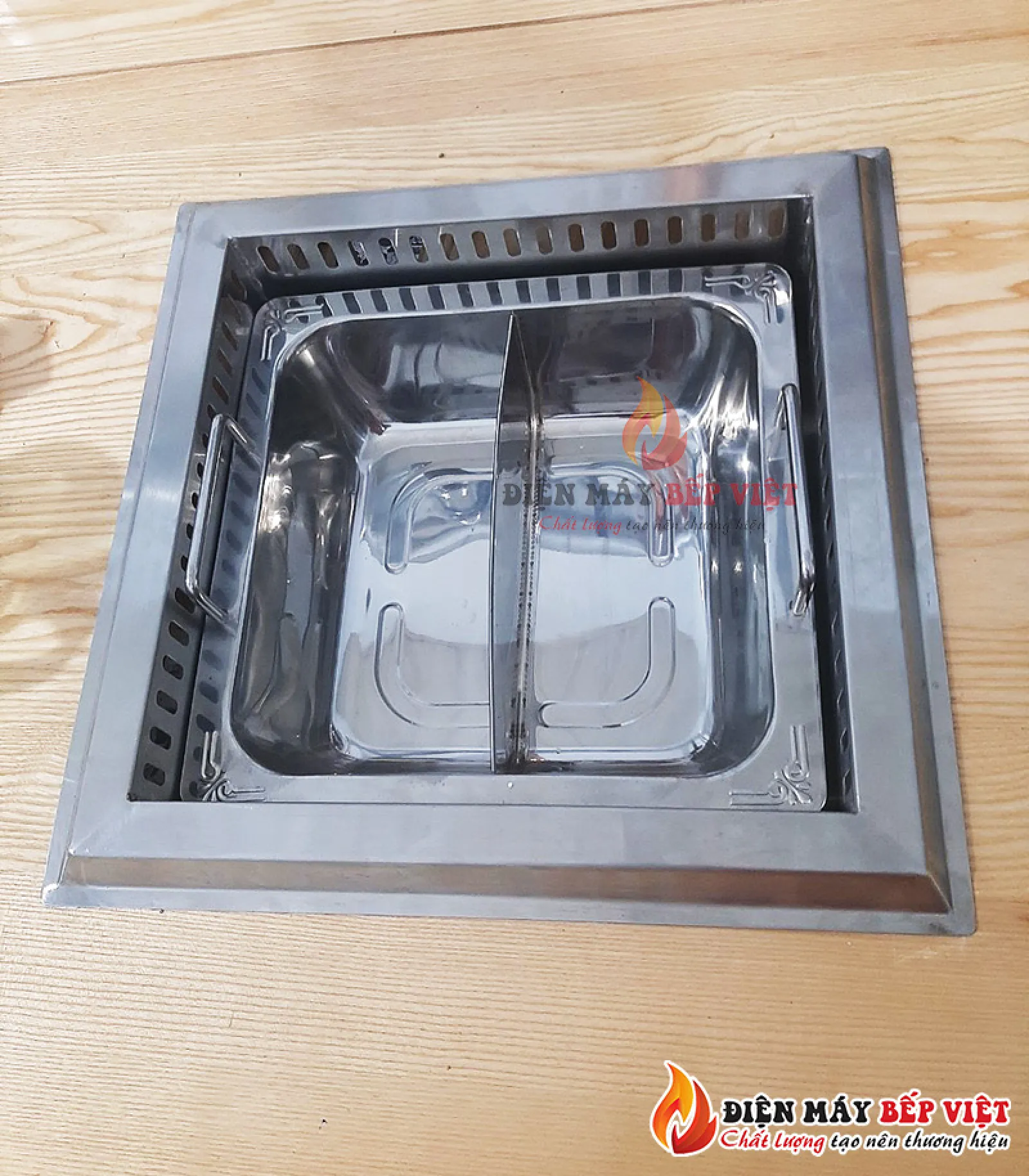 Bếp lẩu hai ngăn âm bàn – Lẩu Hong kong