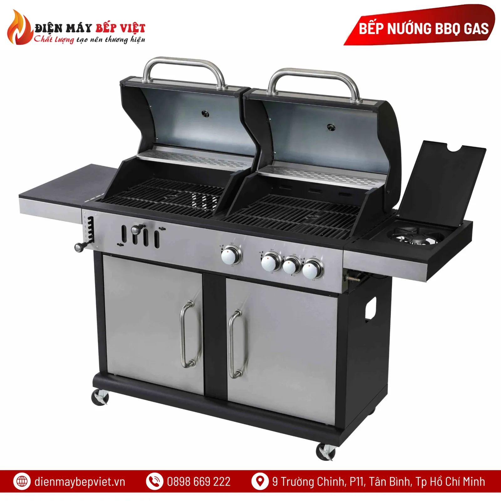 Bếp Nướng 2 Trong 1 (Than+Gas) BLZ-1101