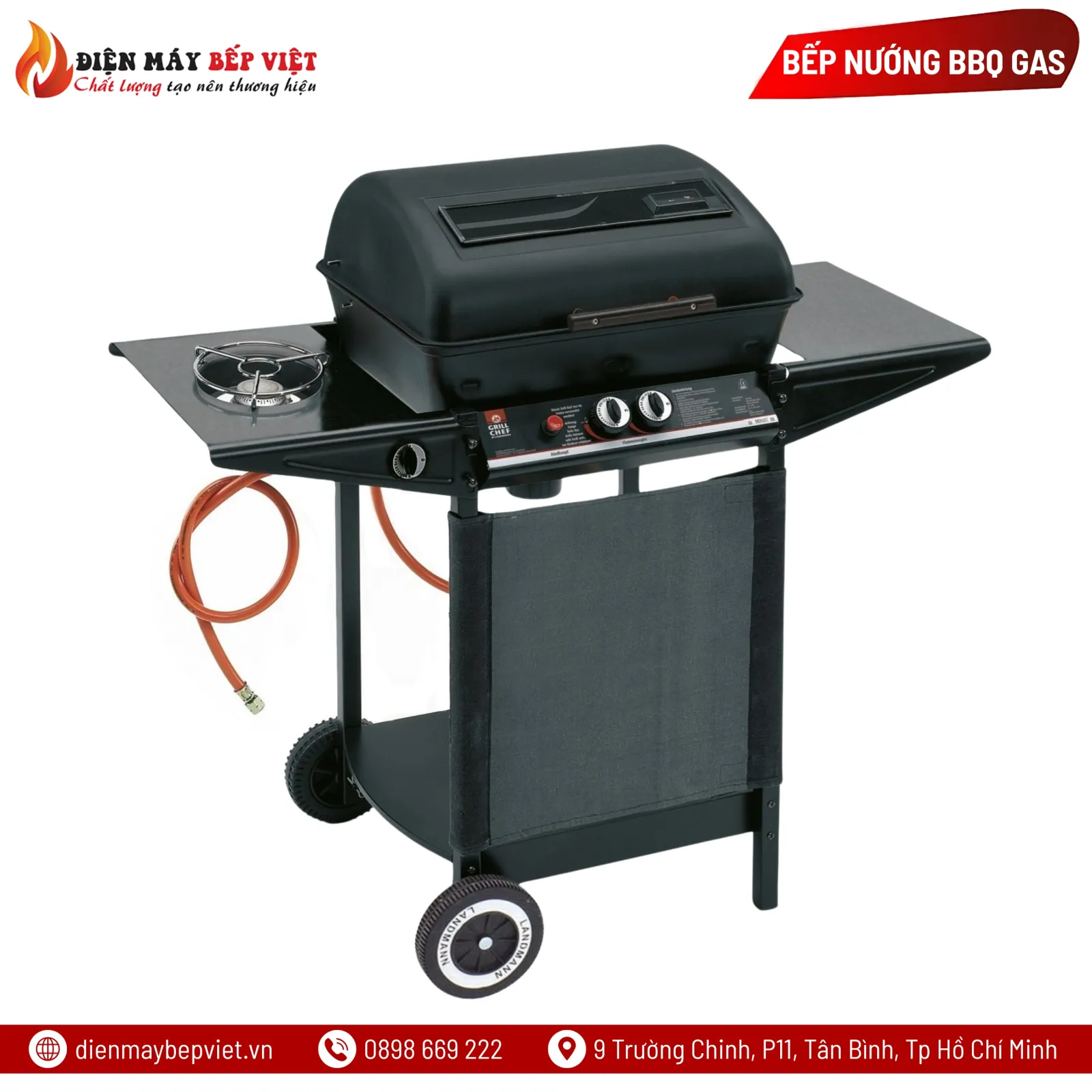 Bếp Nướng Gas Đá BBQ Grill 376 Cao Cấp