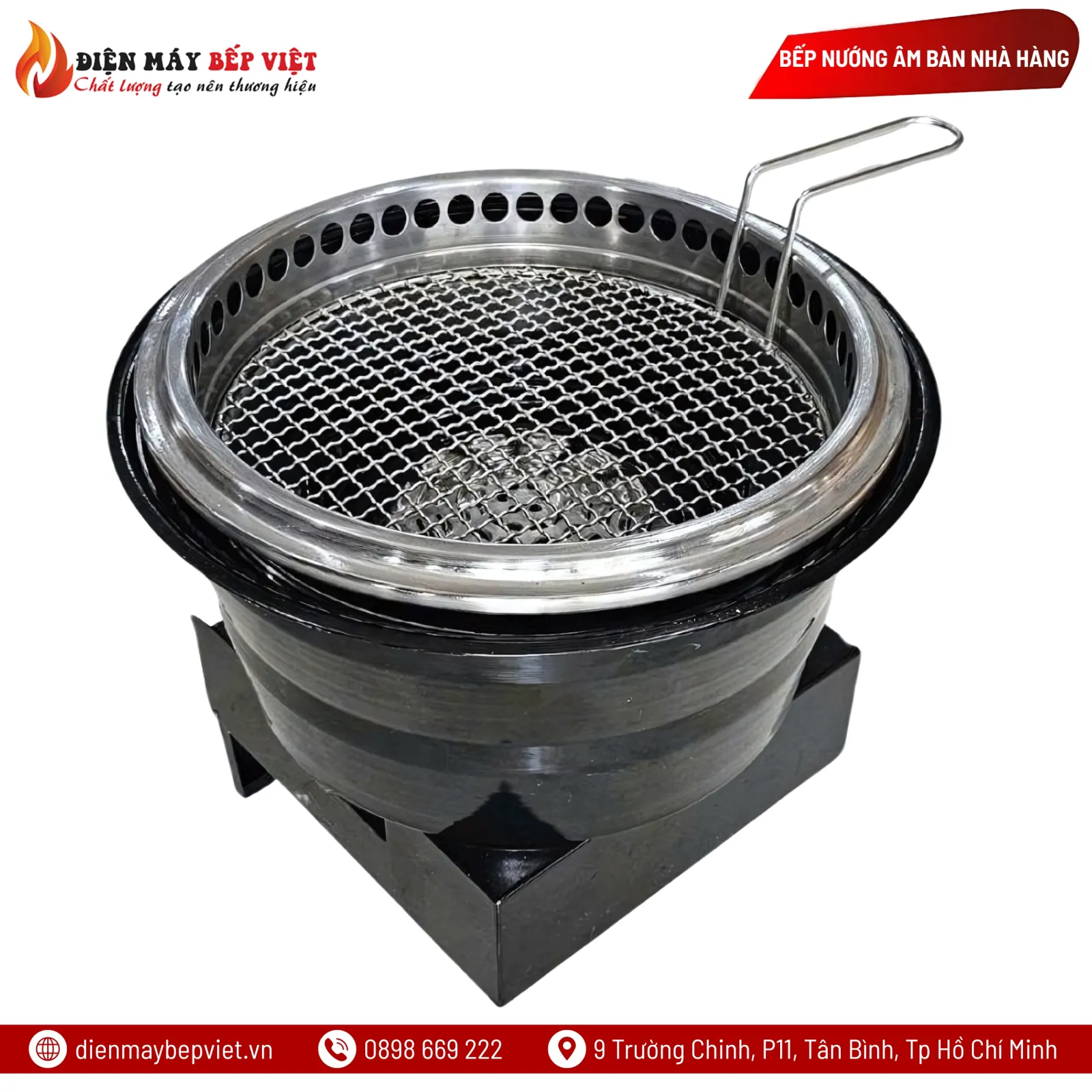 Bếp Nướng Gas Kết Hợp Than Hàn Quốc Có Lưới Lọc Mỡ