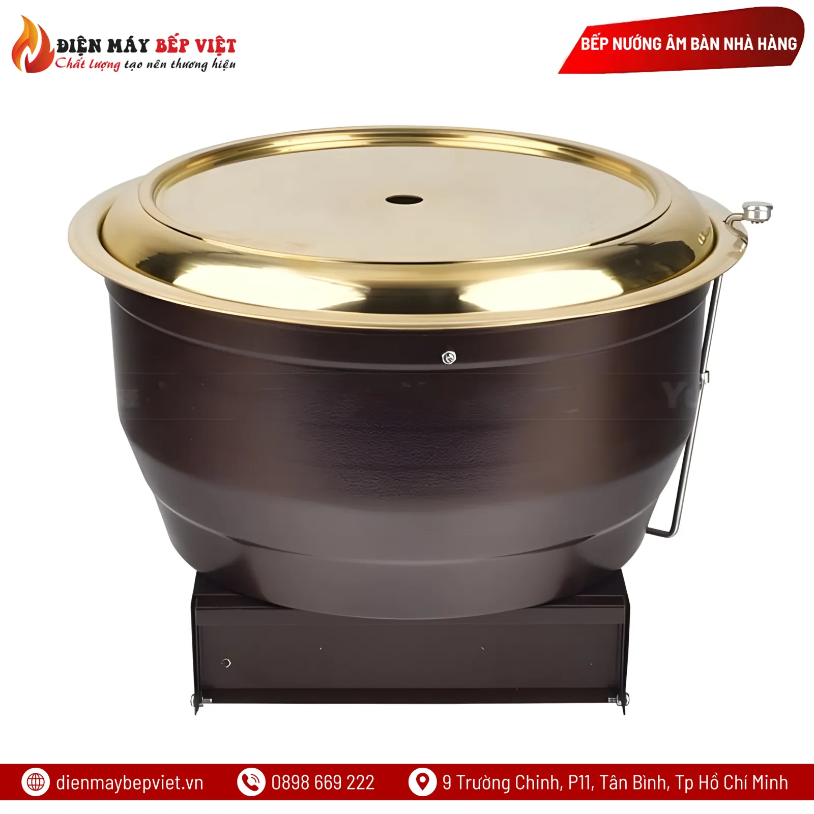 Bếp Nướng Than Hoa Kiểu Nhật Mạ Đồng