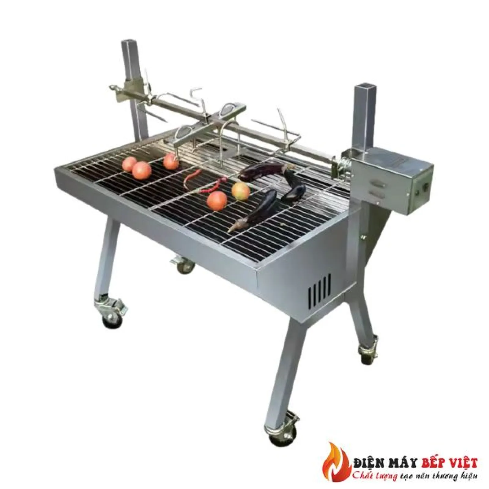 Bếp Nướng Than Hoa Motor Quay