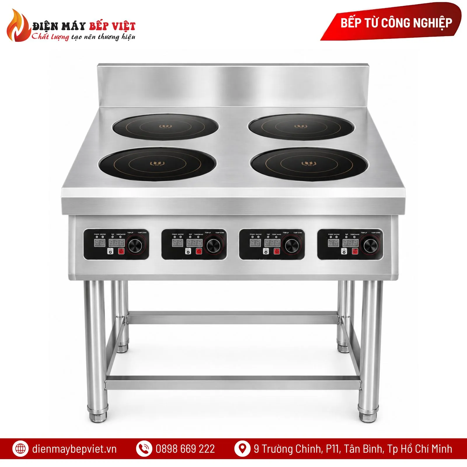 Bếp Từ Công Nghiệp 4 Họng Tròn BT3500