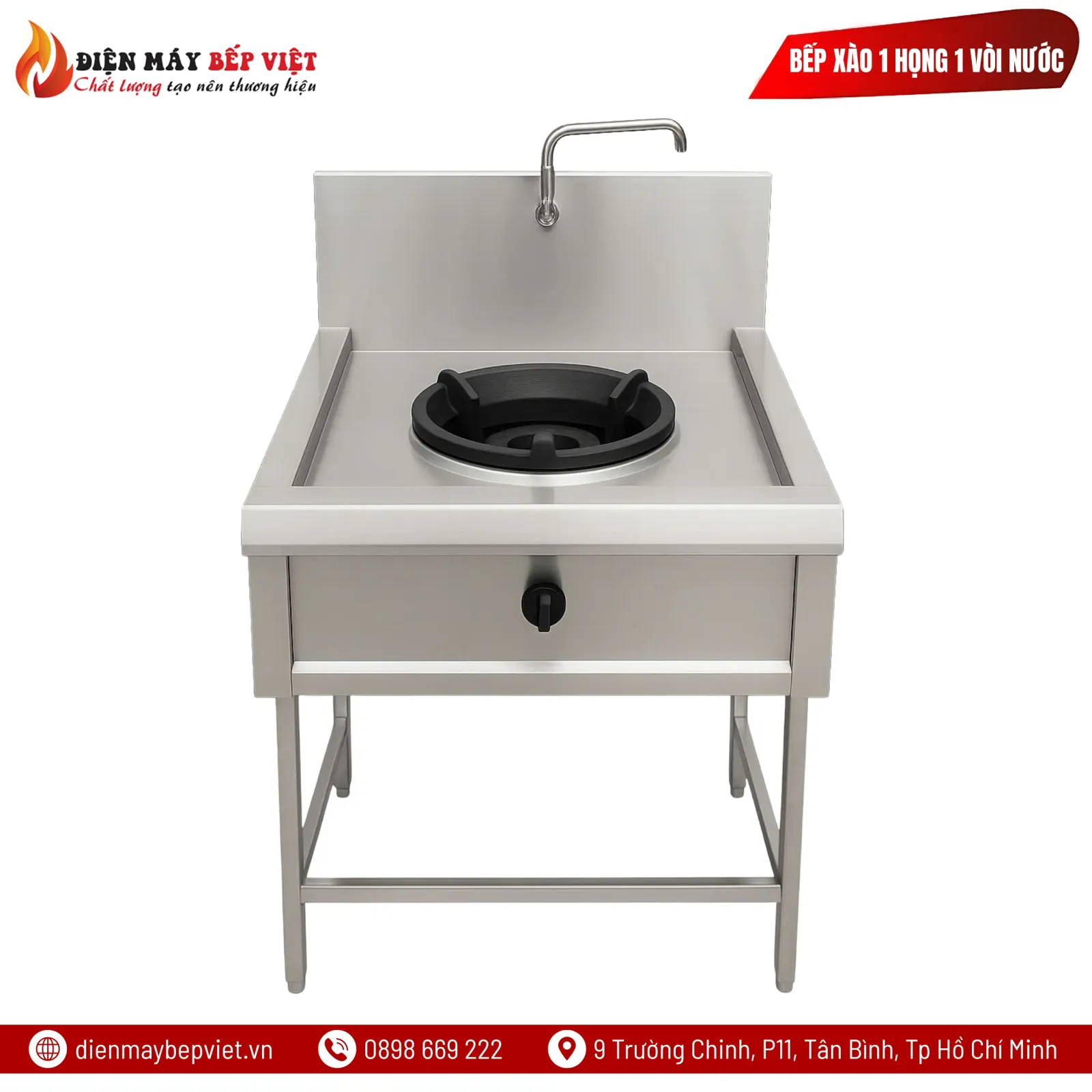 Bếp Xào 1 Họng 1 Vòi Nước