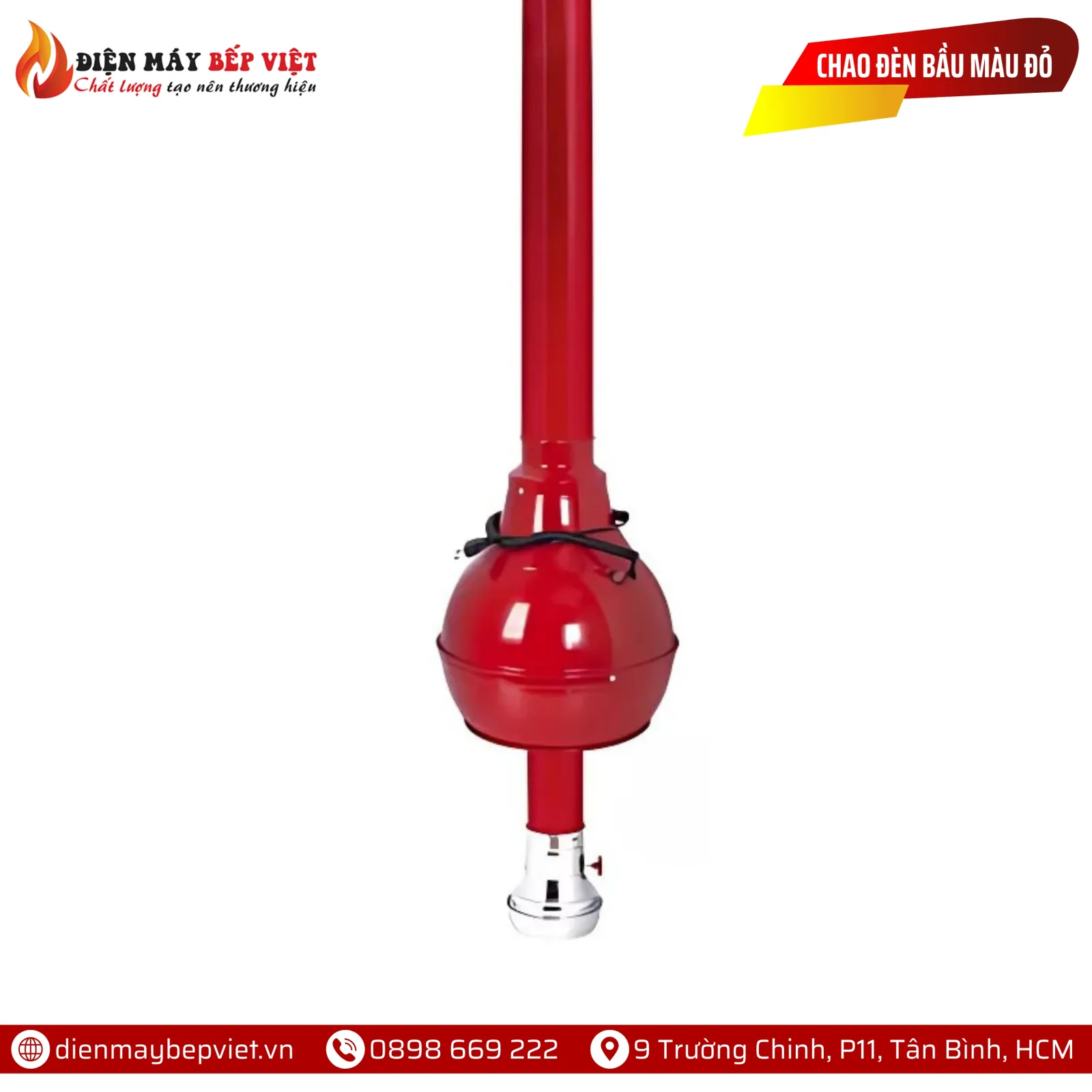 Chao Đèn Dạng Bầu Màu Đỏ