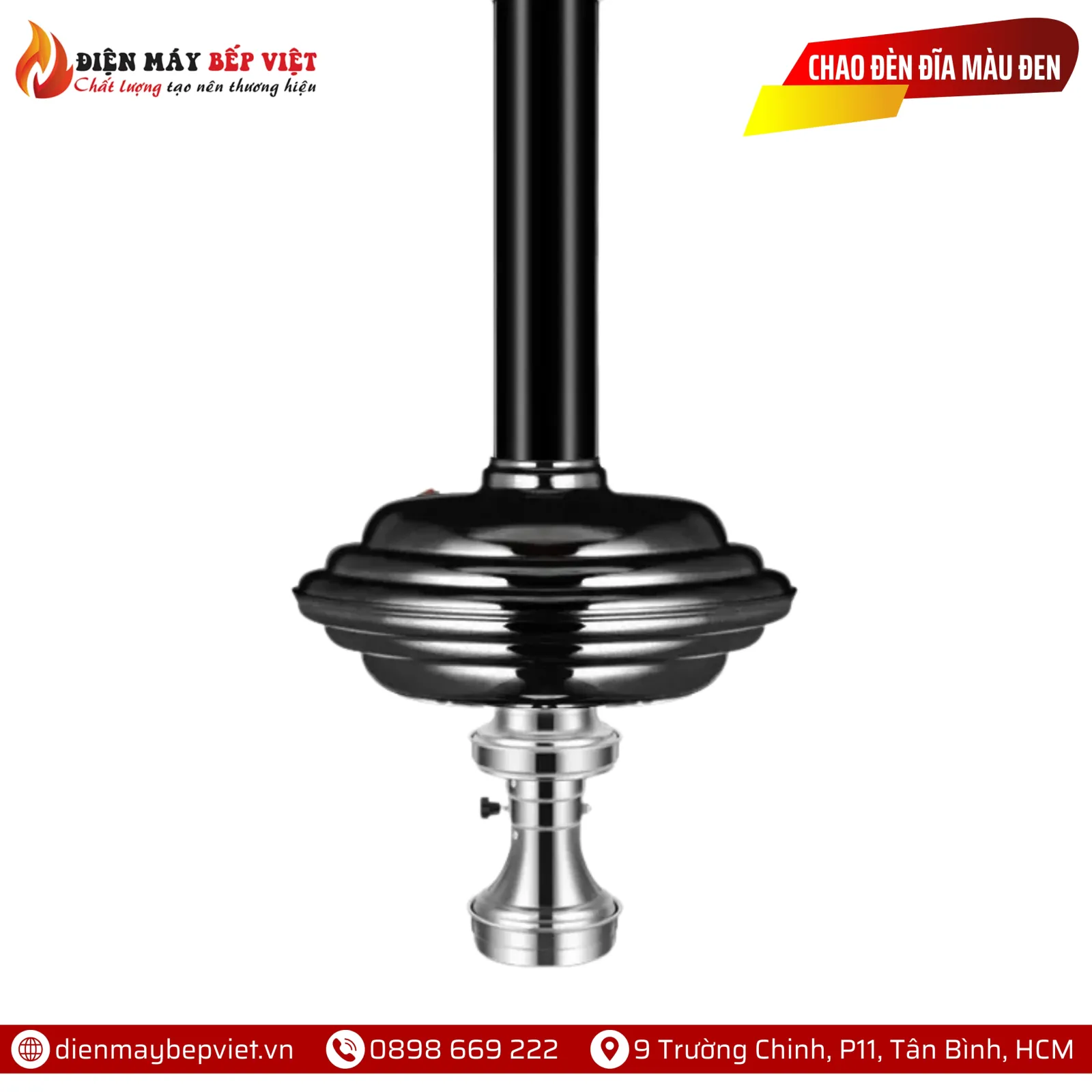 Chao Đèn Dạng Đĩa Màu Đen