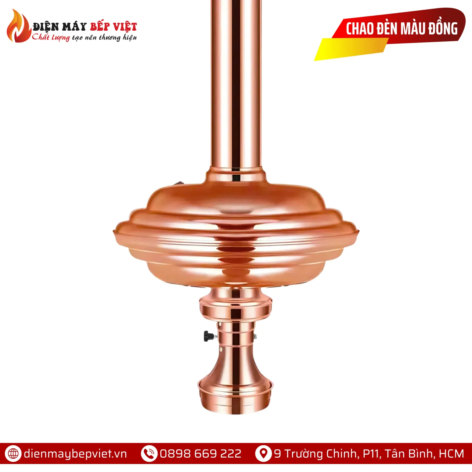 Chao Đèn Dạng Đĩa Màu Đồng