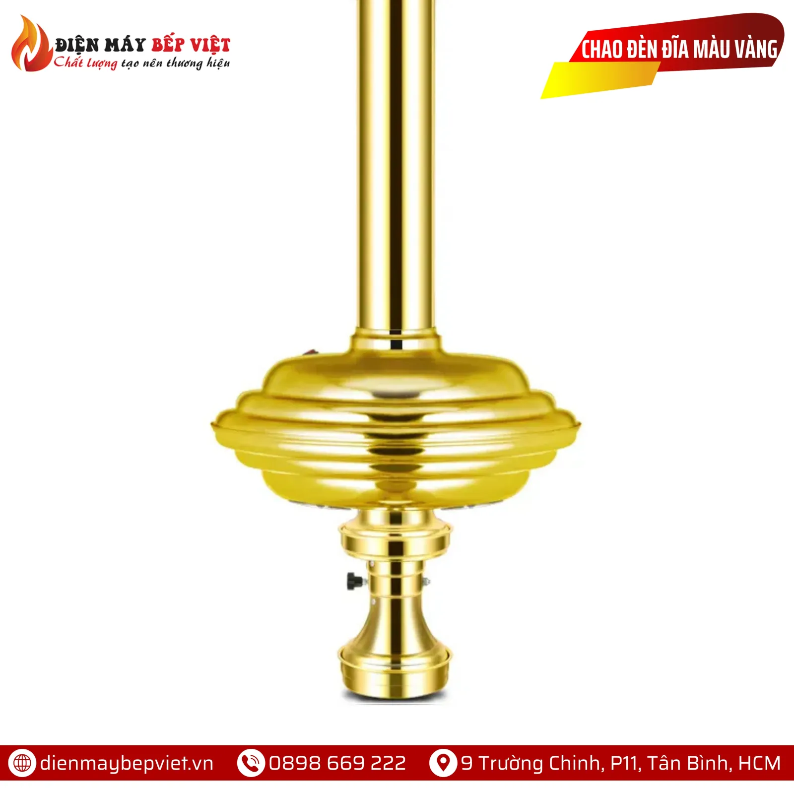 Chao Đèn Dạng Đĩa Màu Vàng