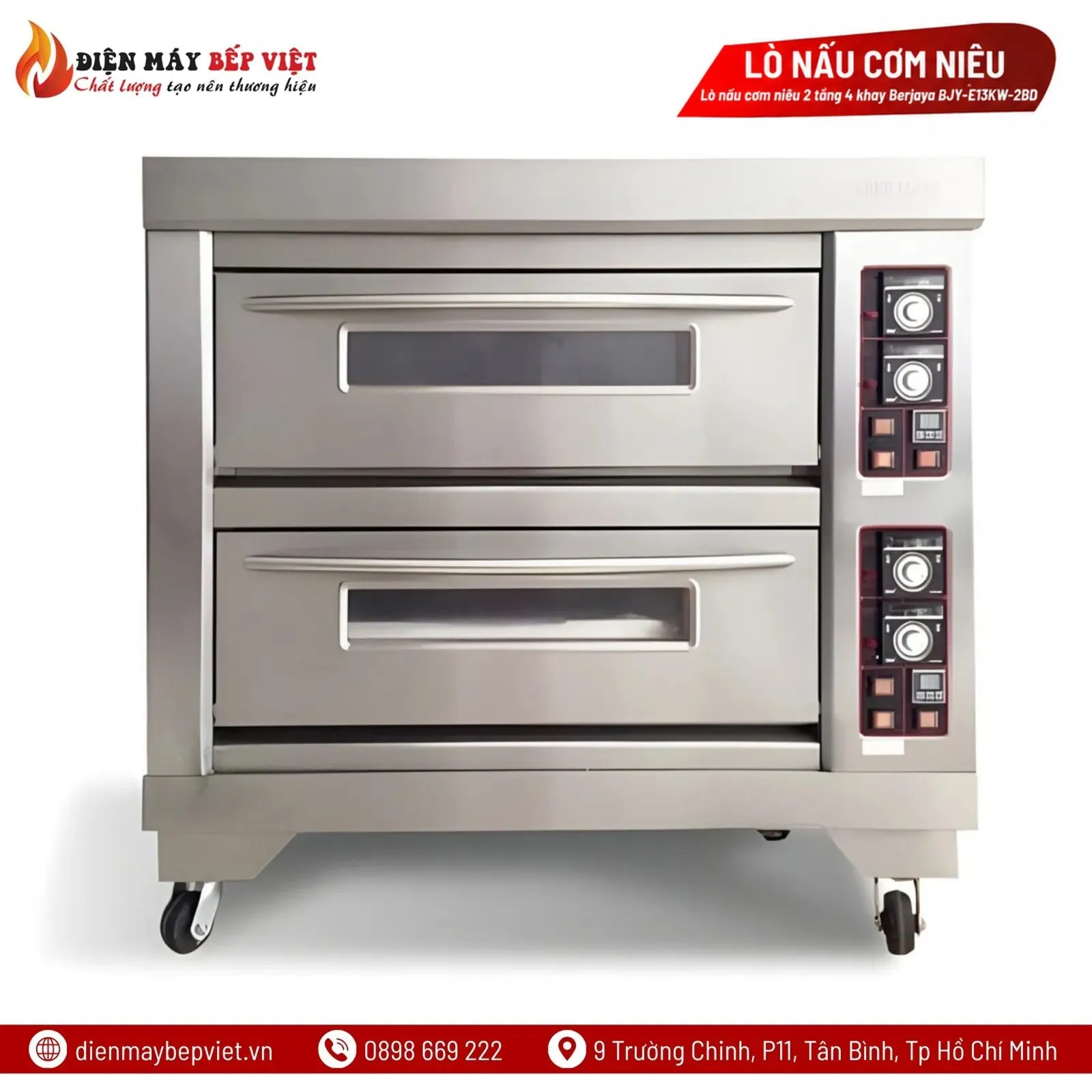 Lò Nấu Cơm Niêu Berjaya 2 Tầng 4 Khay Điện