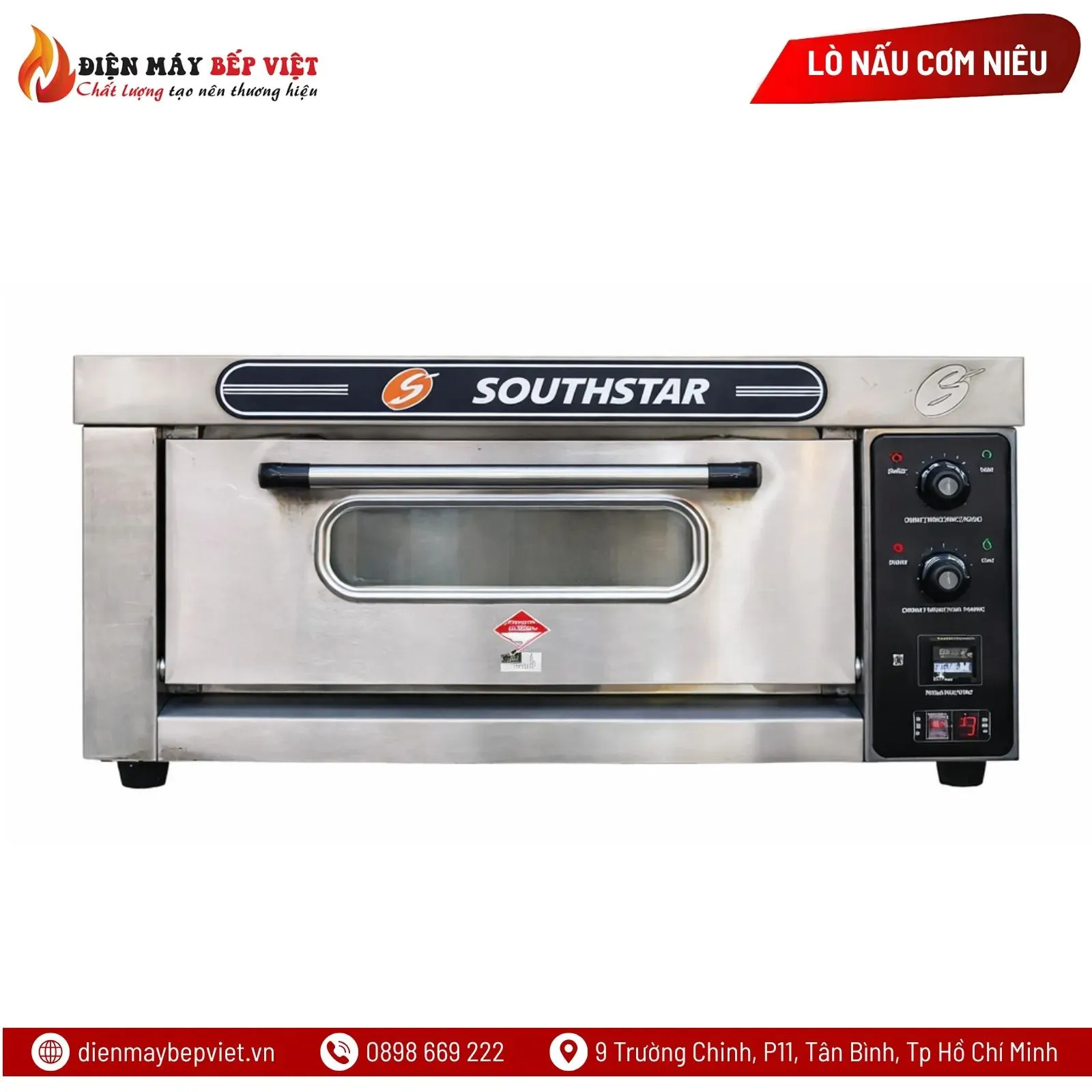 Lò Nấu Cơm Niêu Southstar 1 Tầng 1 Khay Điện Bảng Cơ