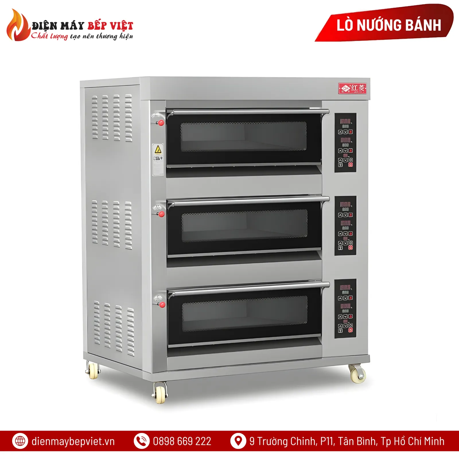 Lò Nướng 3 Tầng 6 Khay Điện Hongling