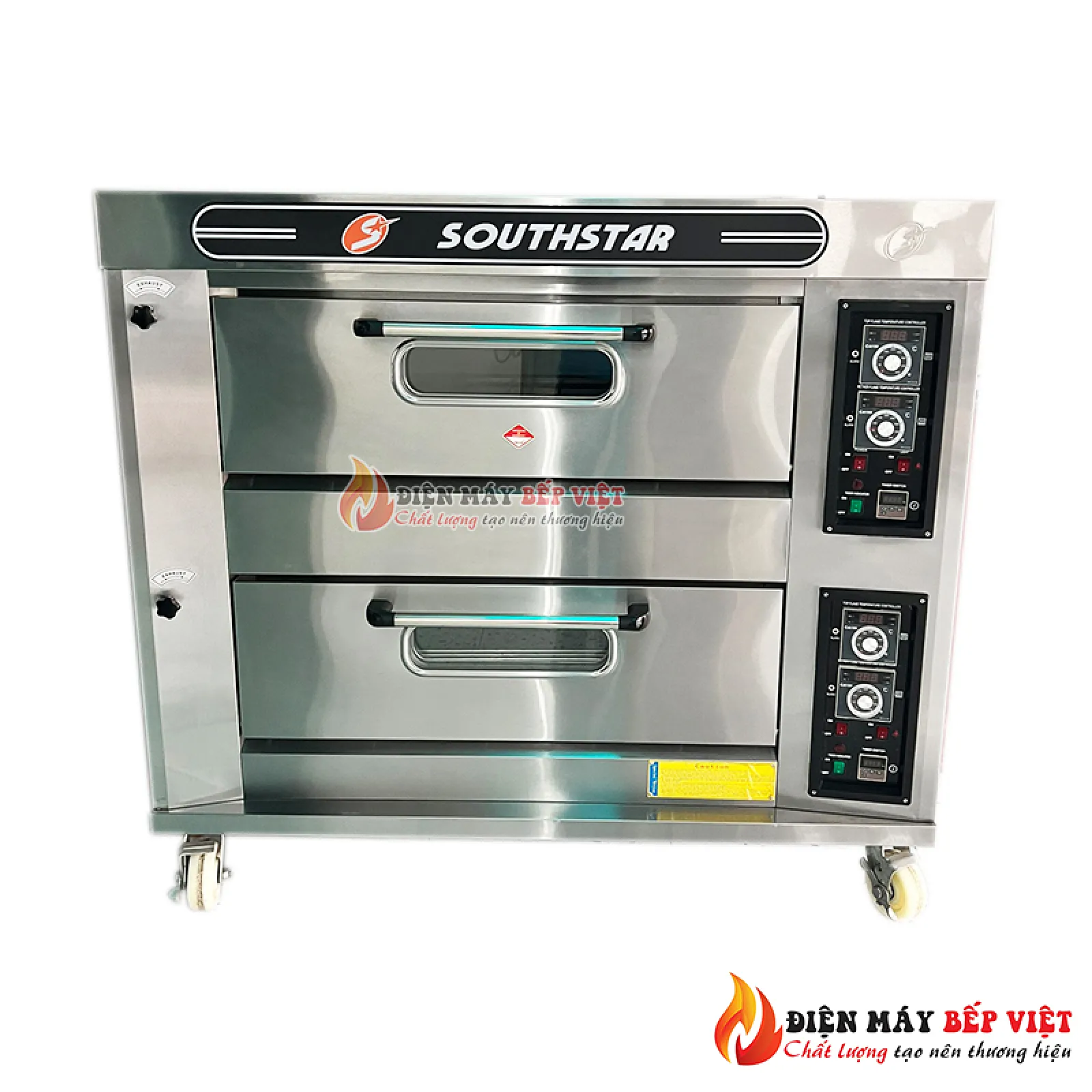 Lò nướng bánh 2 tầng 4 khay gas