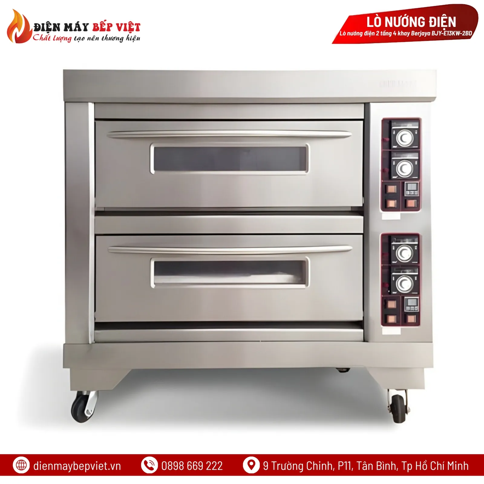 Lò Nướng Điện 2 Tầng 4 Khay Berjaya BJY-E13KW-2BD