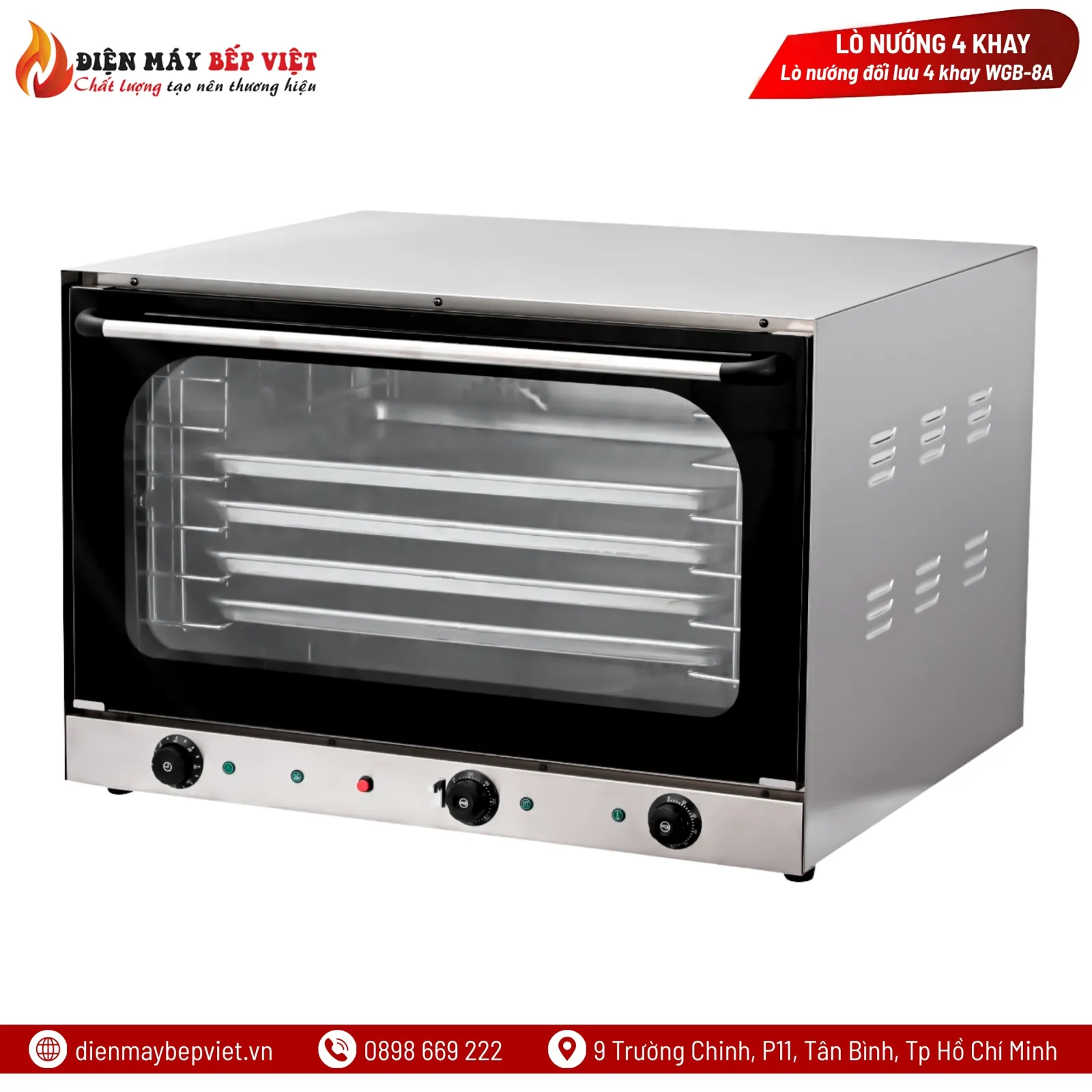Lò Nướng Đối Lưu 4 Khay WGB-8A