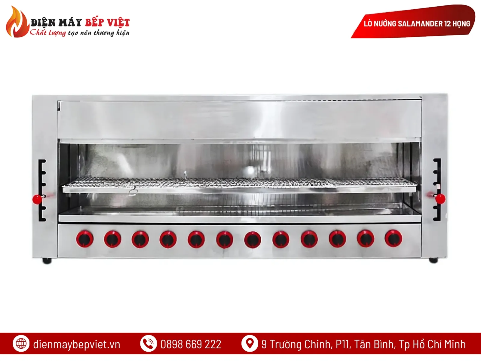 Lò Nướng Salamander 12 Họng Gas