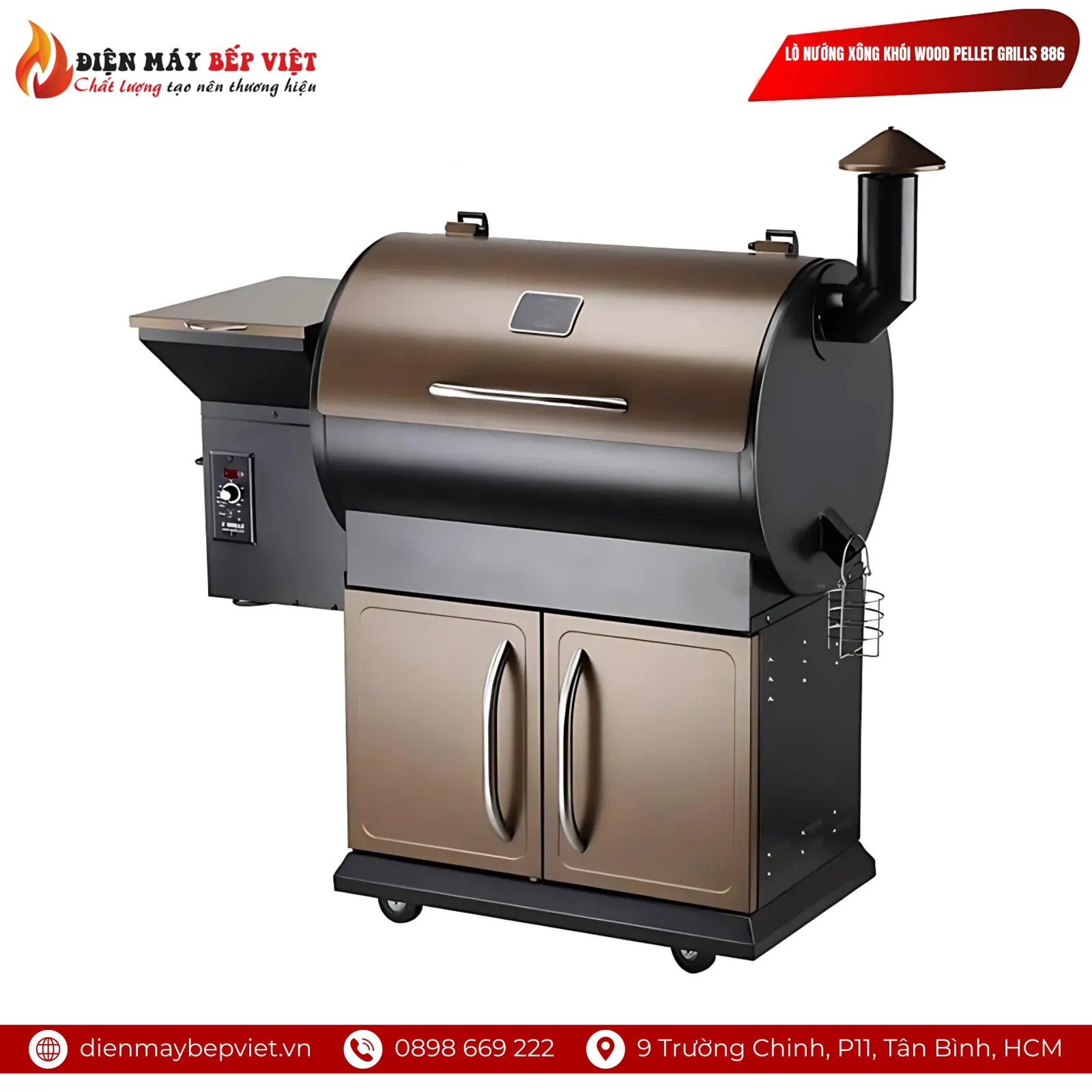 Lò Nướng Xông Khói Wood Pellet Grills 886