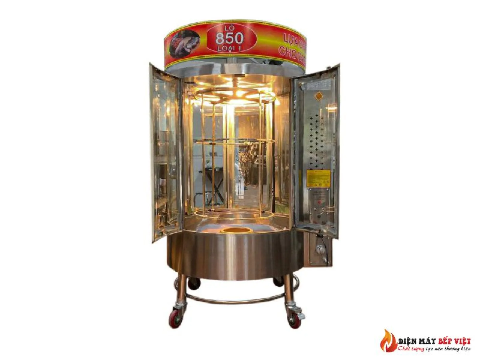 Máy Quay Vịt 850 Than Gas ( 4 cánh ) - Loại 1