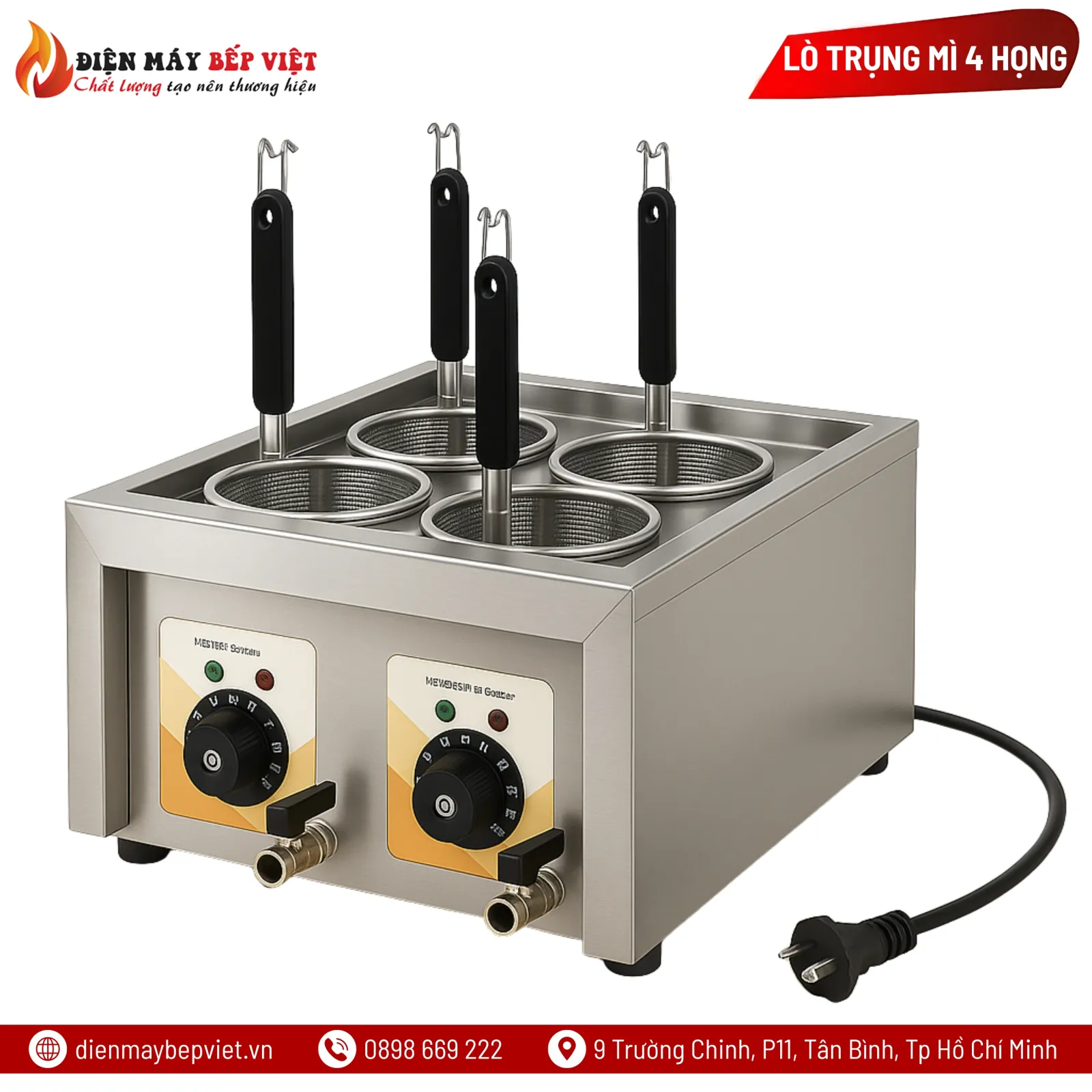 Lò Trụng Mì 4 Họng EPC-4H