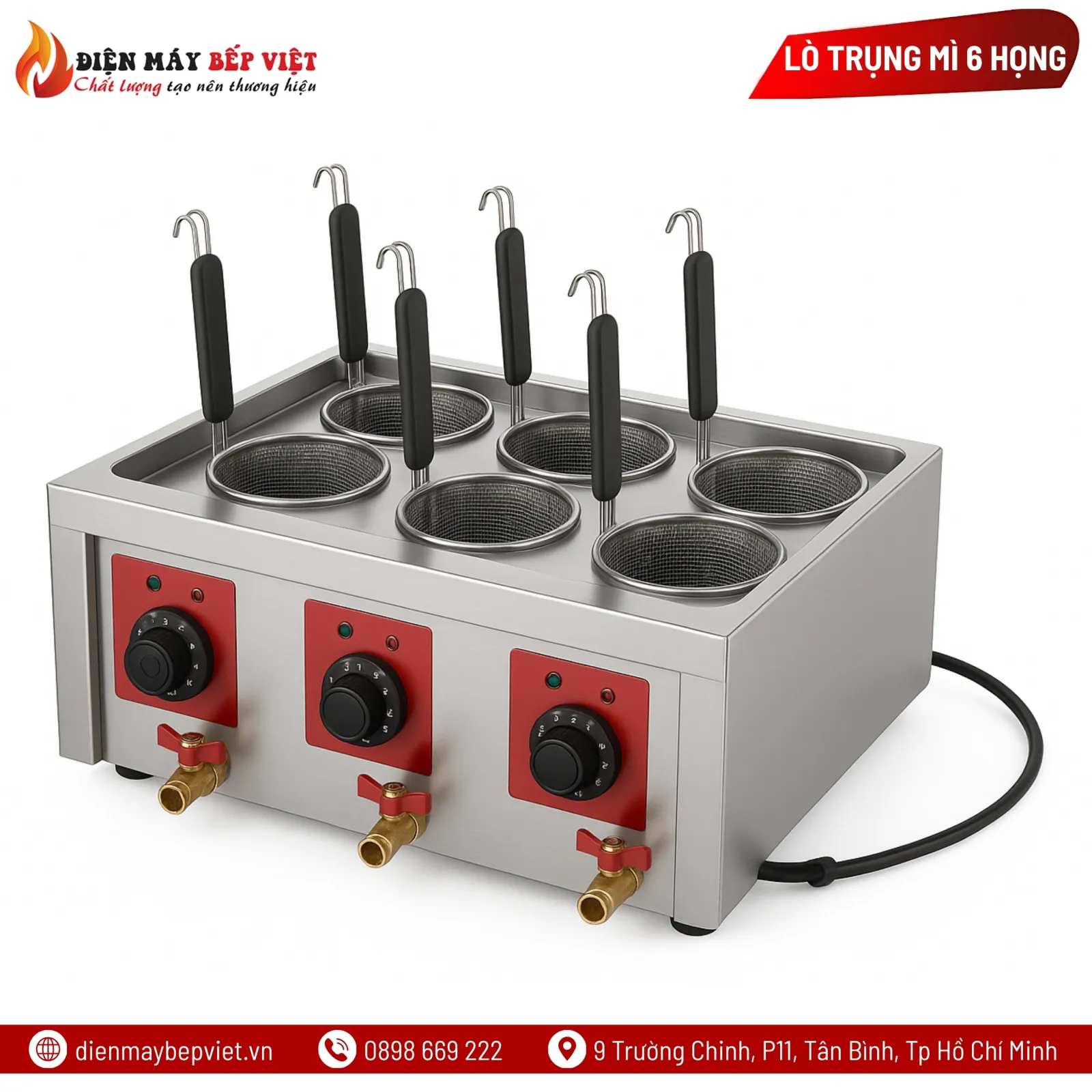 Lò Trụng Mì 6 Họng EPC-6H