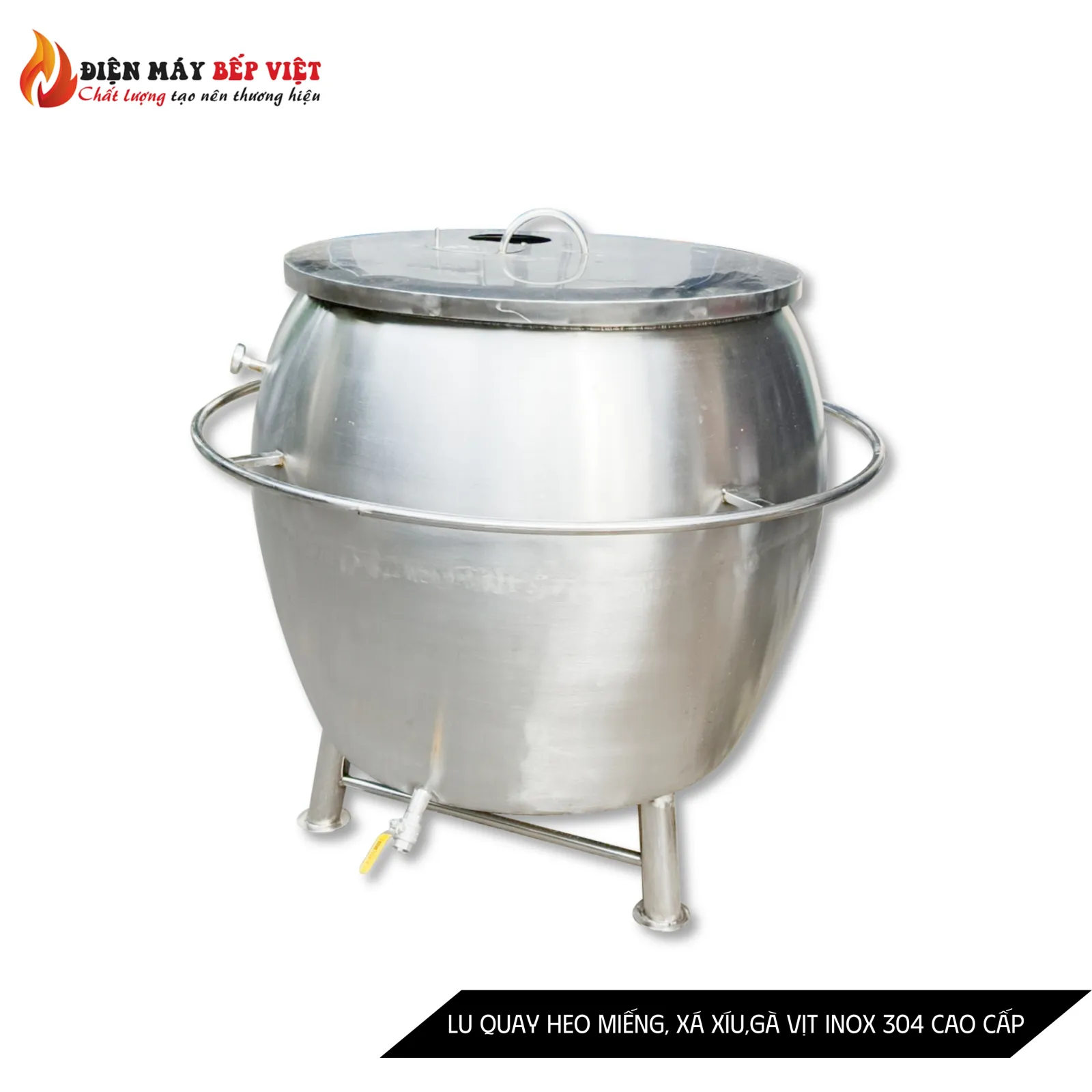 Lu Quay Heo Miếng, Xá Xíu,Gà Vịt Inox 304 Cao Cấp