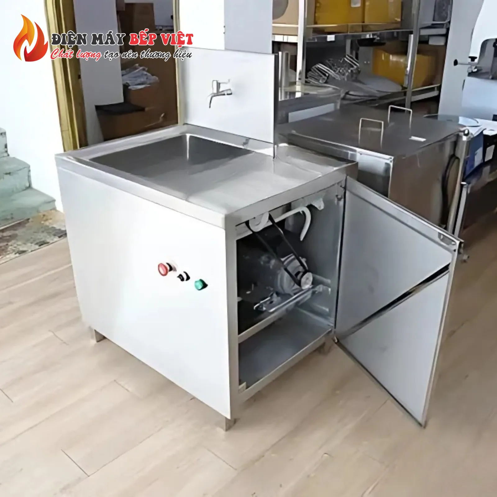 Máy Chà Rửa Vỉ Nướng Liền Chậu MCV88