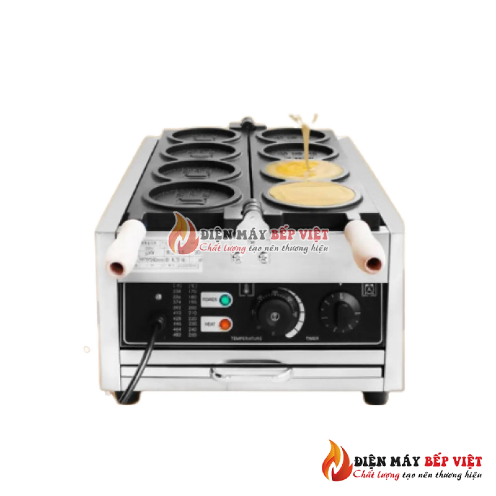 Máy Làm Bánh Đồng Xu 4 Khuôn