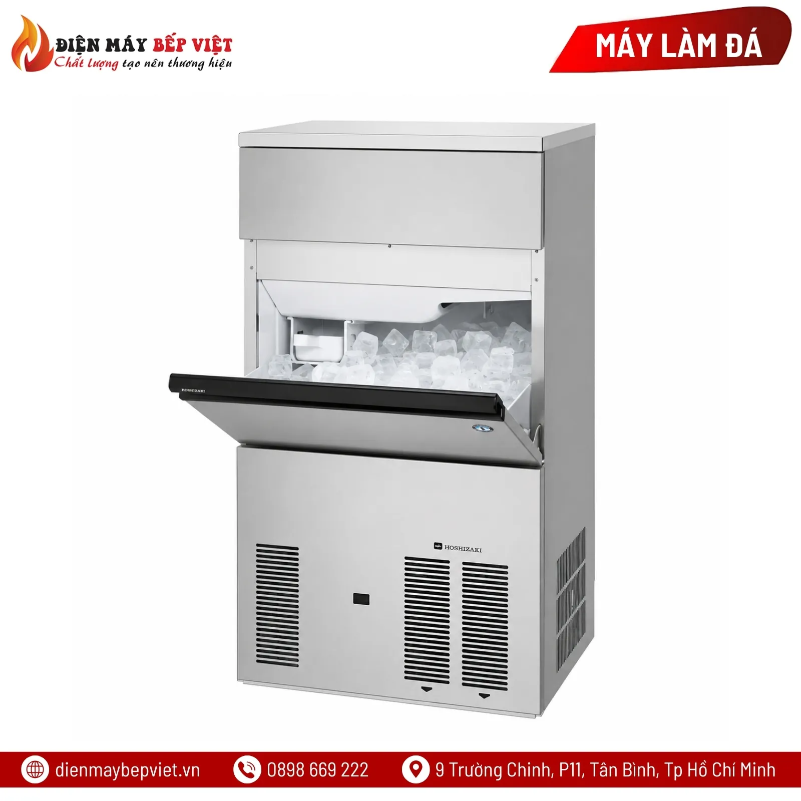 Máy Làm Đá Viên Size Lớn Hoshizaki LM-550M-1 52Kg/Ngày