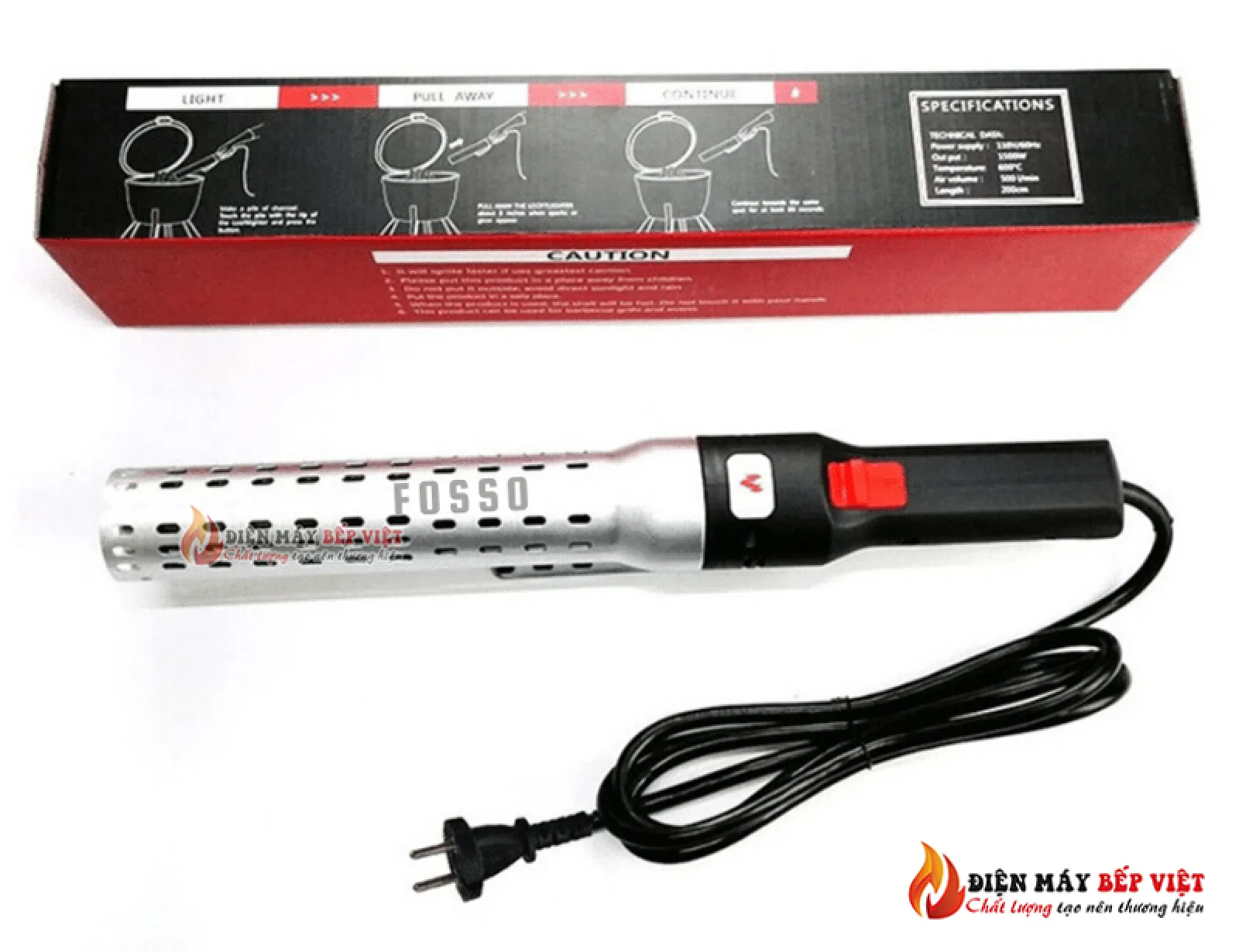 Súng Mồi Than Bằng Điện FOSSO A39 New