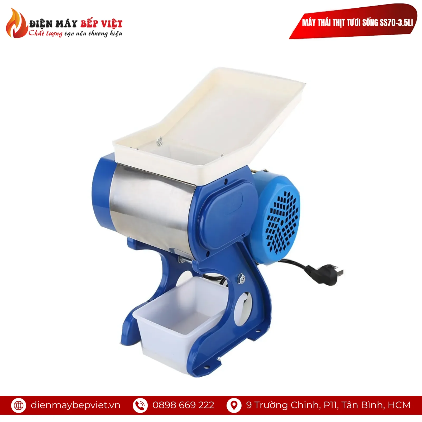 Máy Thái Cắt Thịt Tươi Sống SS70 3.5Li