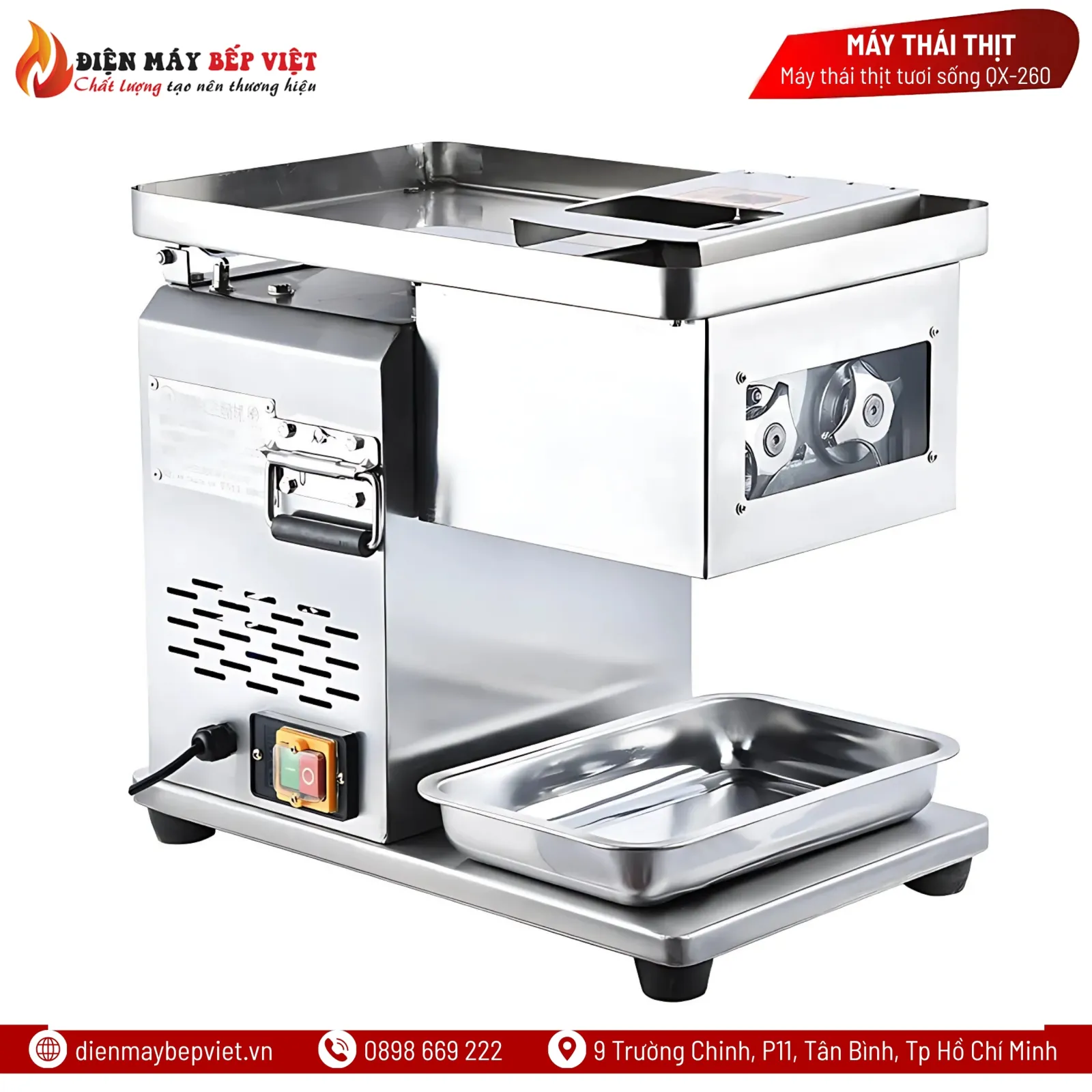 Máy thái thịt tươi sống QX-260