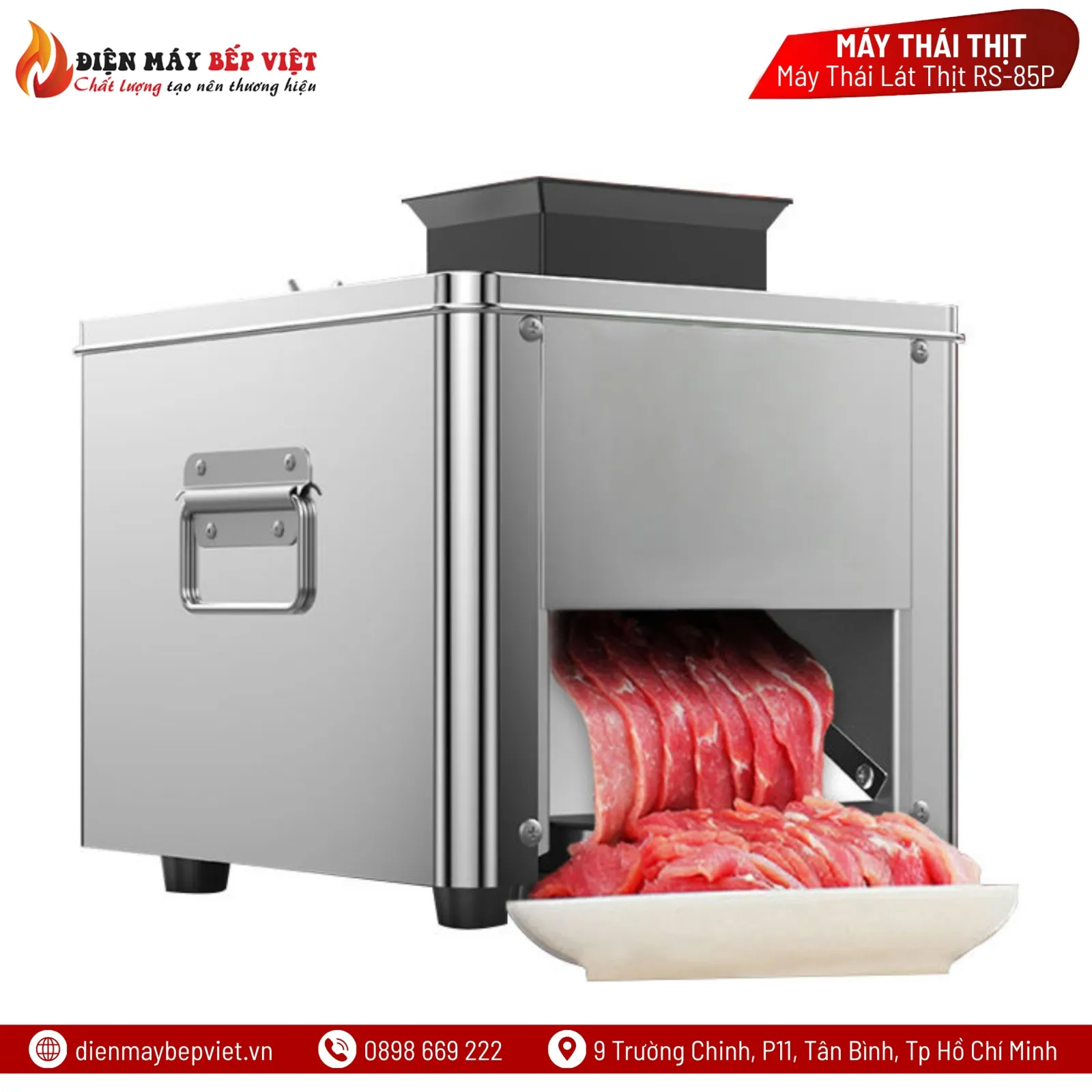 Máy Thái Thịt Tươi Sống RS85P