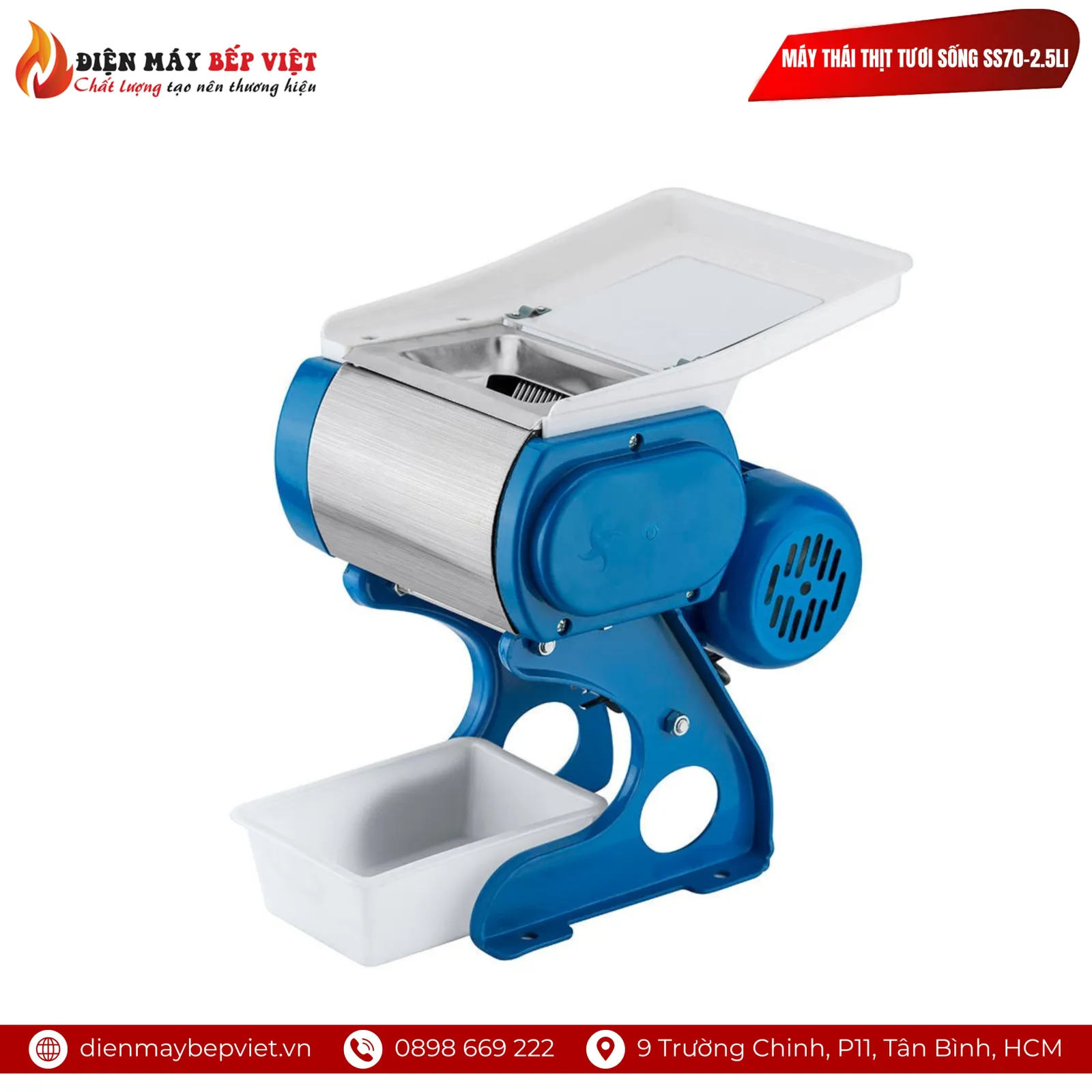 Máy Thái Thịt Tươi Sống SS70 2.5Li