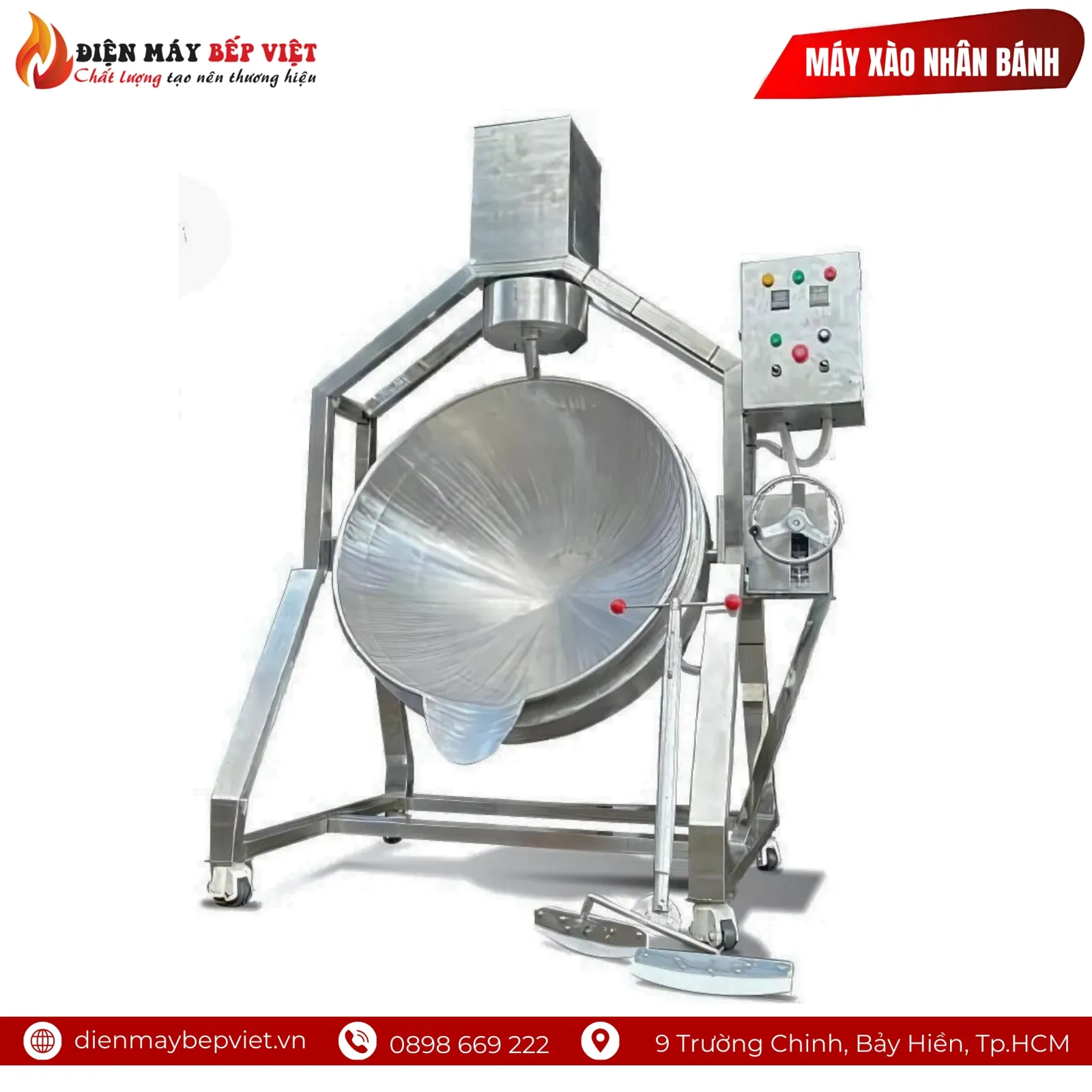 Máy Xào Nhân Bánh 100L