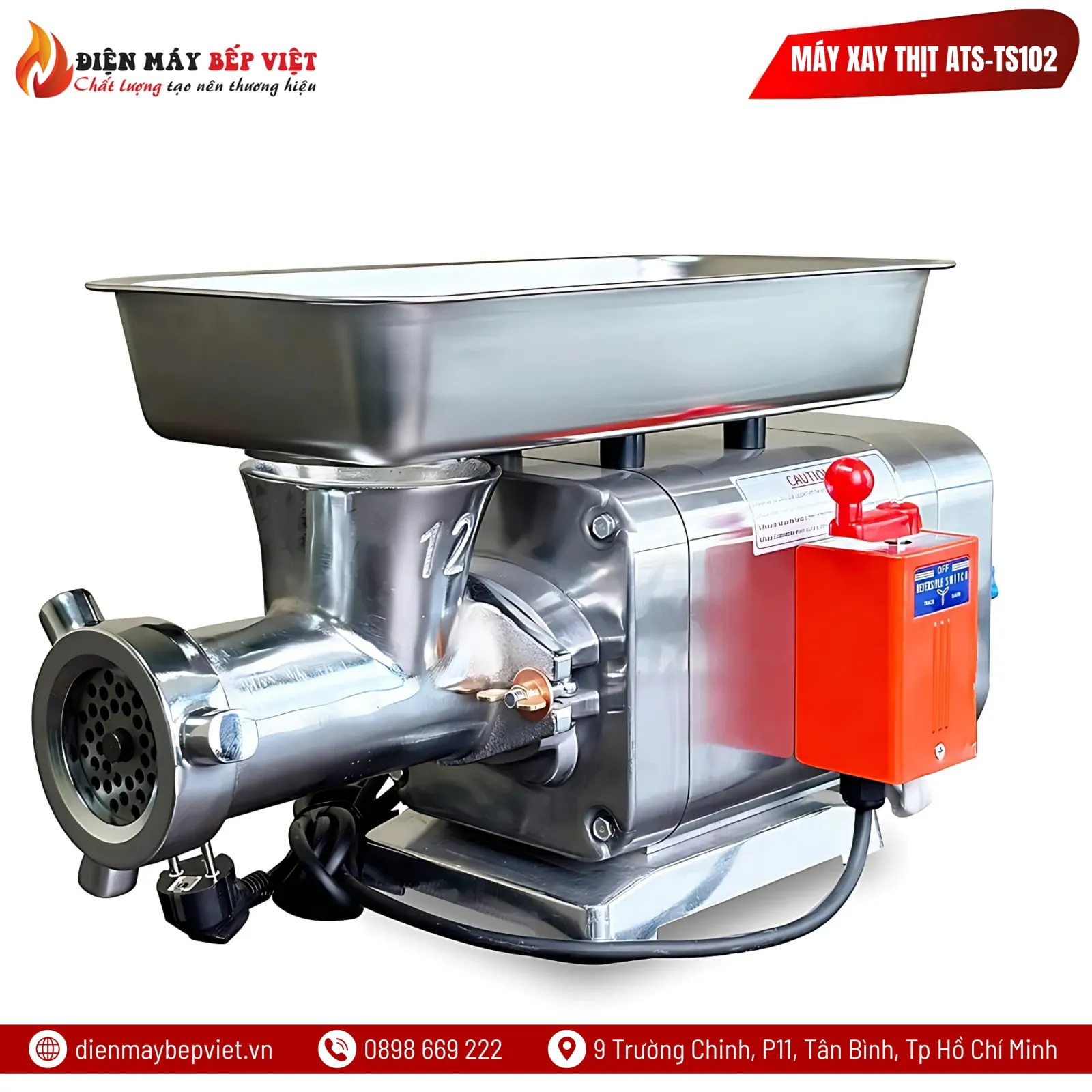 Máy Xay Đùn Thịt Công Nghiệp ATS-TS102