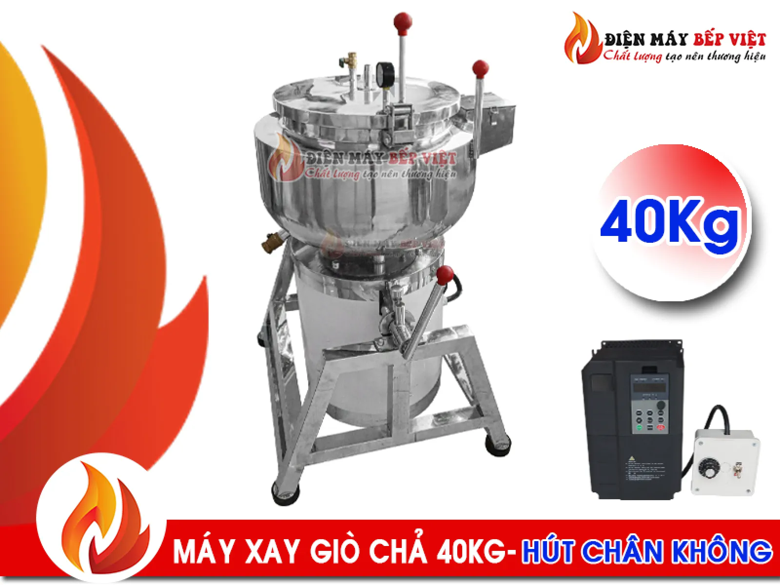 Cối Xay Giò 40kg Hút Chân Không