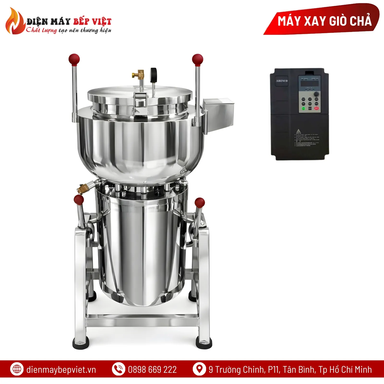 Máy Xay Giò Chả 40kg Hút Chân Không