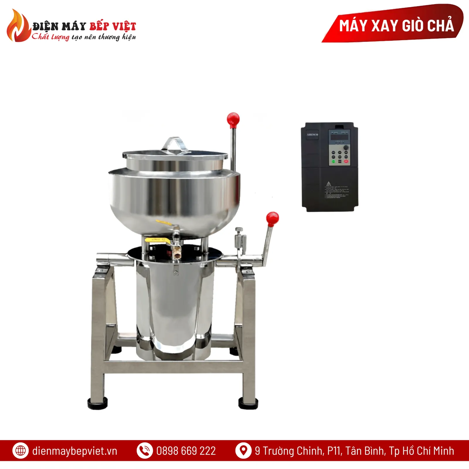 Máy Xay Giò Chả 5Kg Có Biến Tần