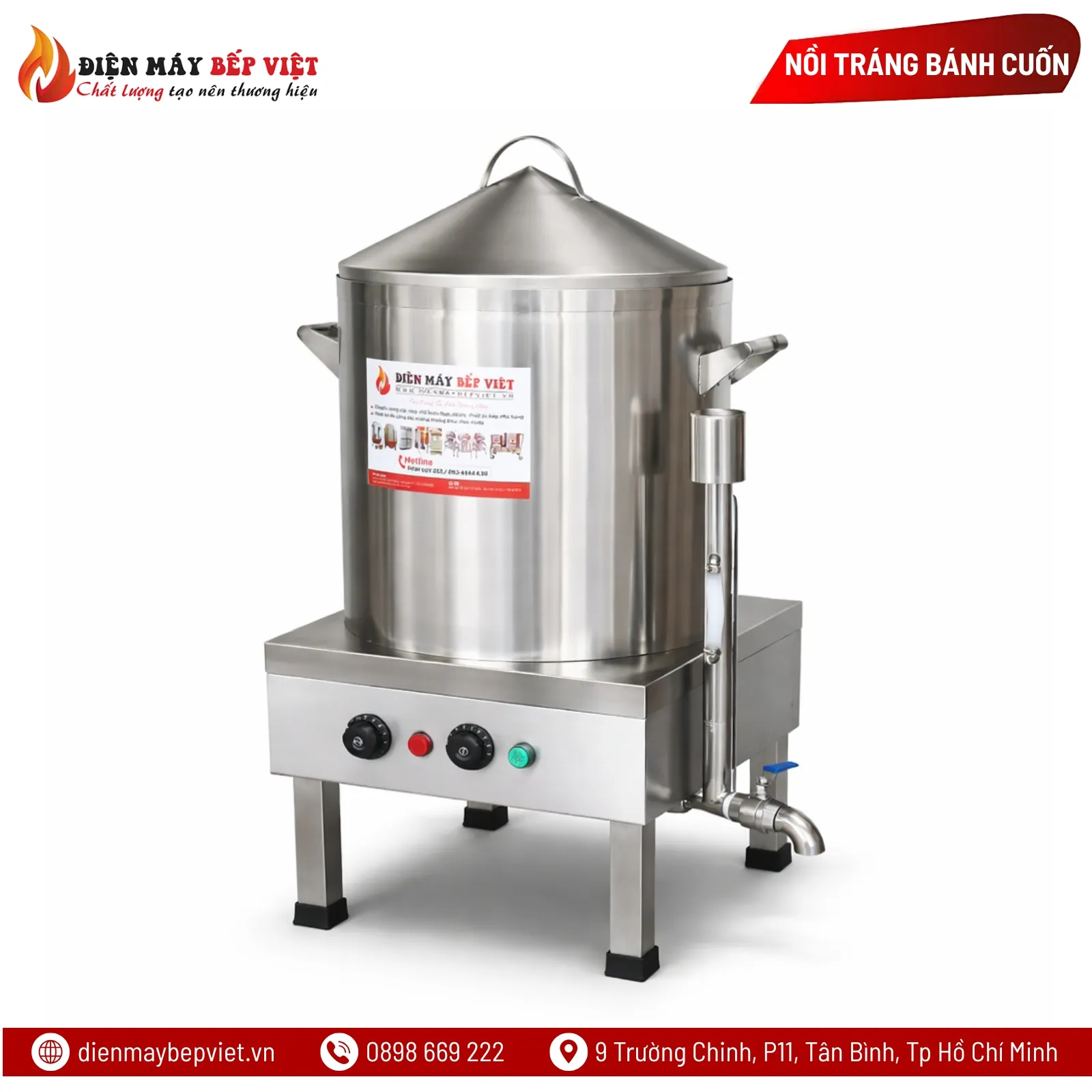 Nồi Tráng Bánh Cuốn Bằng Điện 50Cm