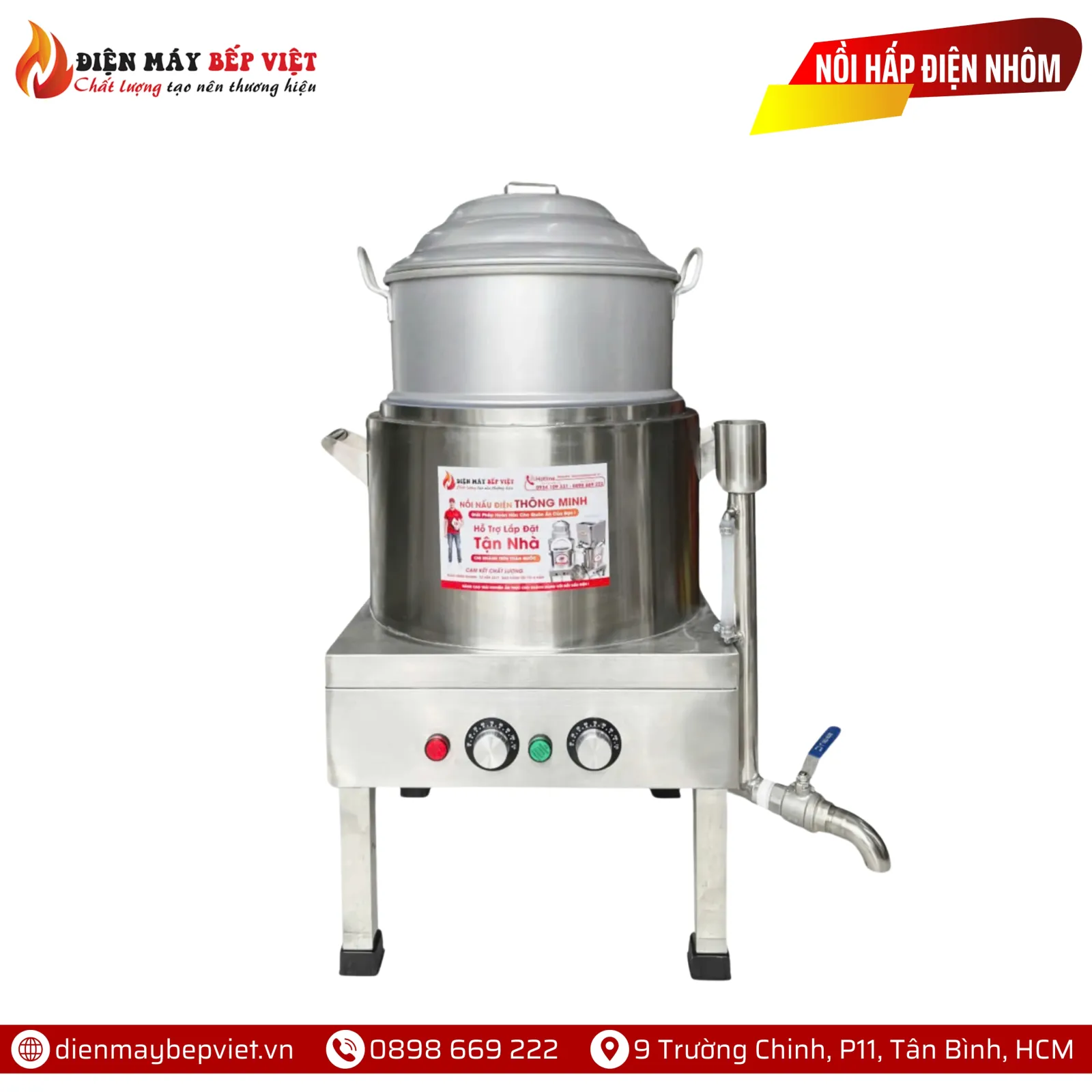 Nồi Hấp Điện Bằng Nhôm - Mẫu Mới 2025