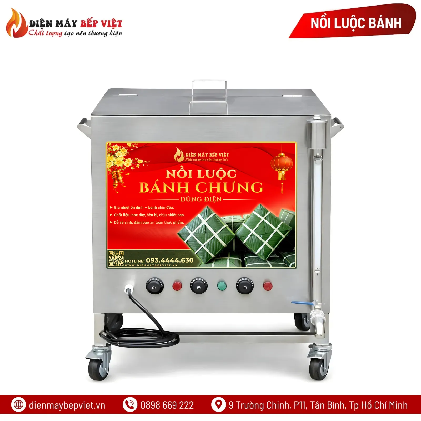 Nồi Luộc Bánh Chưng Bằng Điện 120L