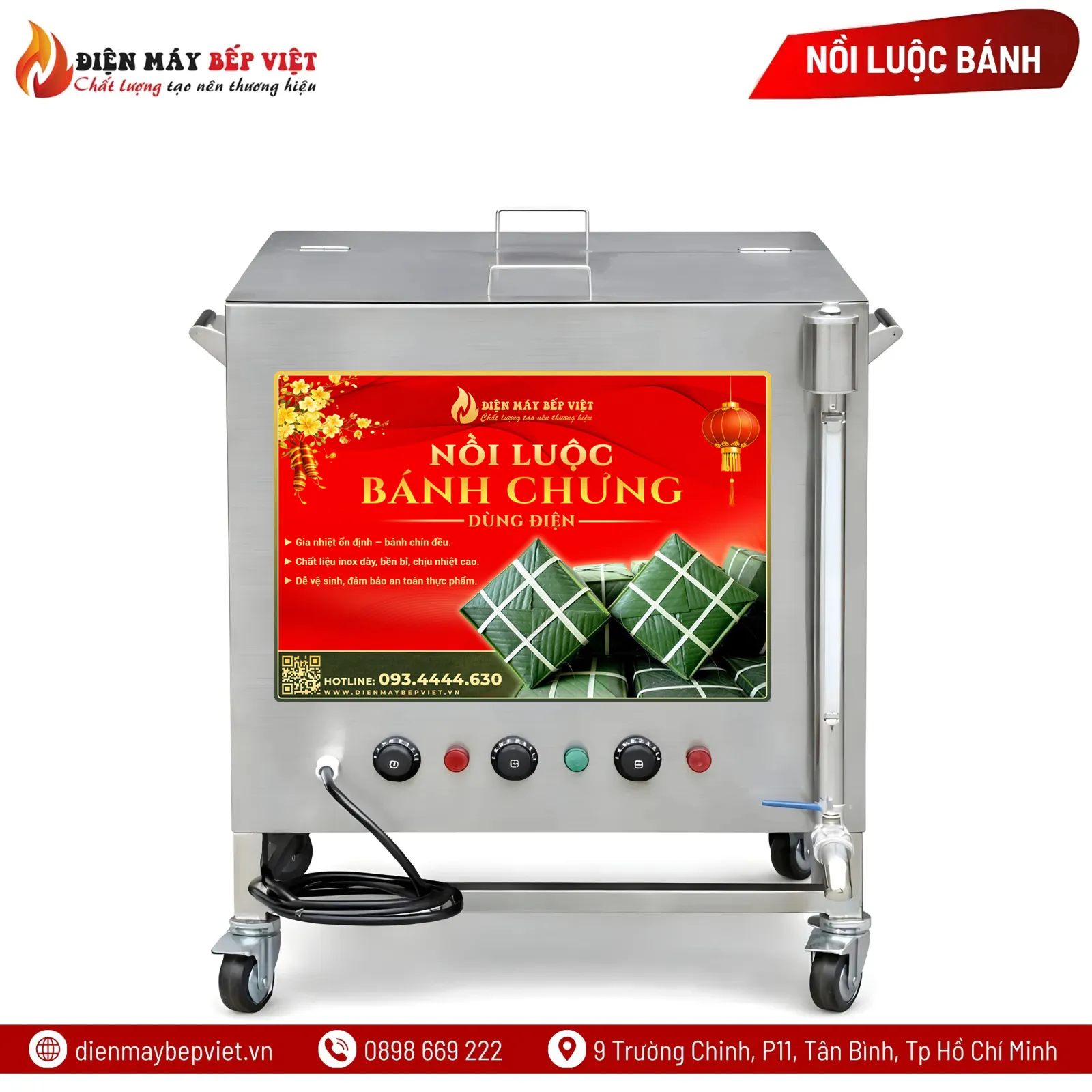 Nồi Luộc Bánh Chưng Bằng Điện 150L