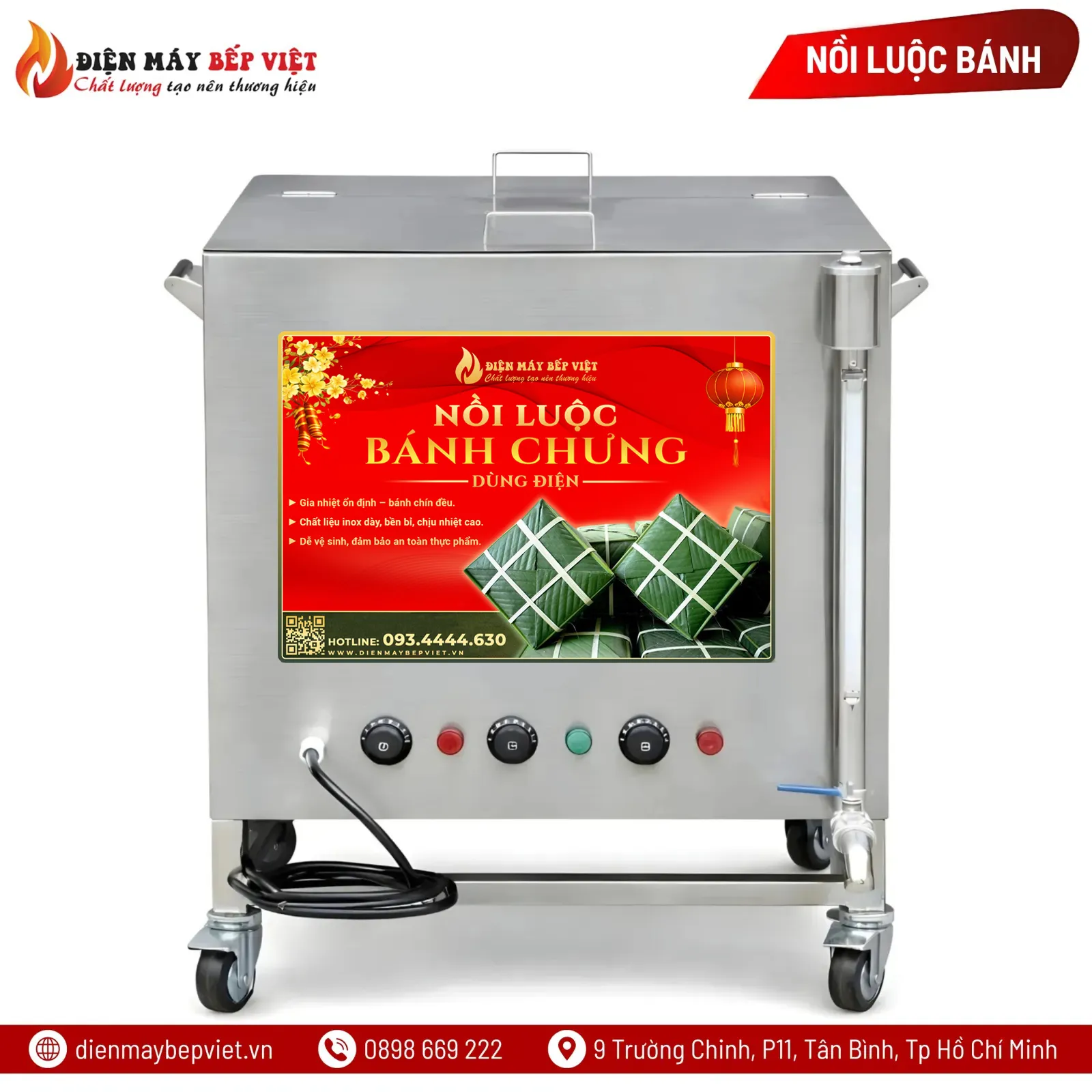 Nồi Luộc Bánh Chưng Bằng Điện 300L