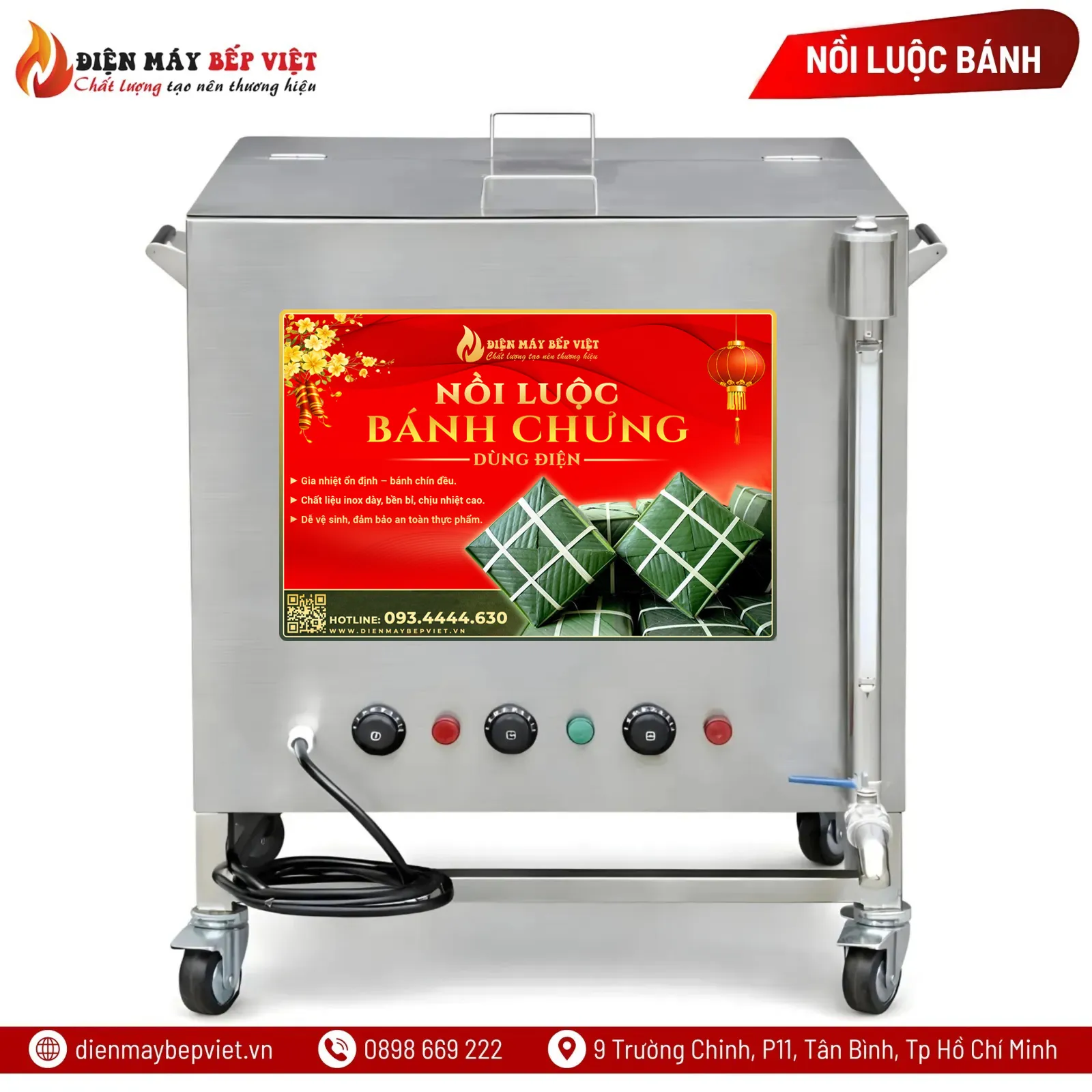 Nồi Luộc Bánh Chưng Bằng Điện 500L