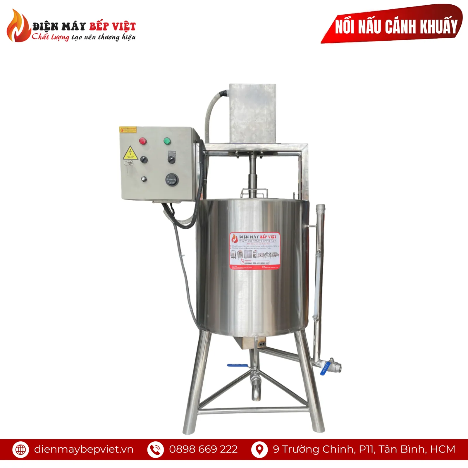 Nồi Nấu Cánh Khuấy 50L