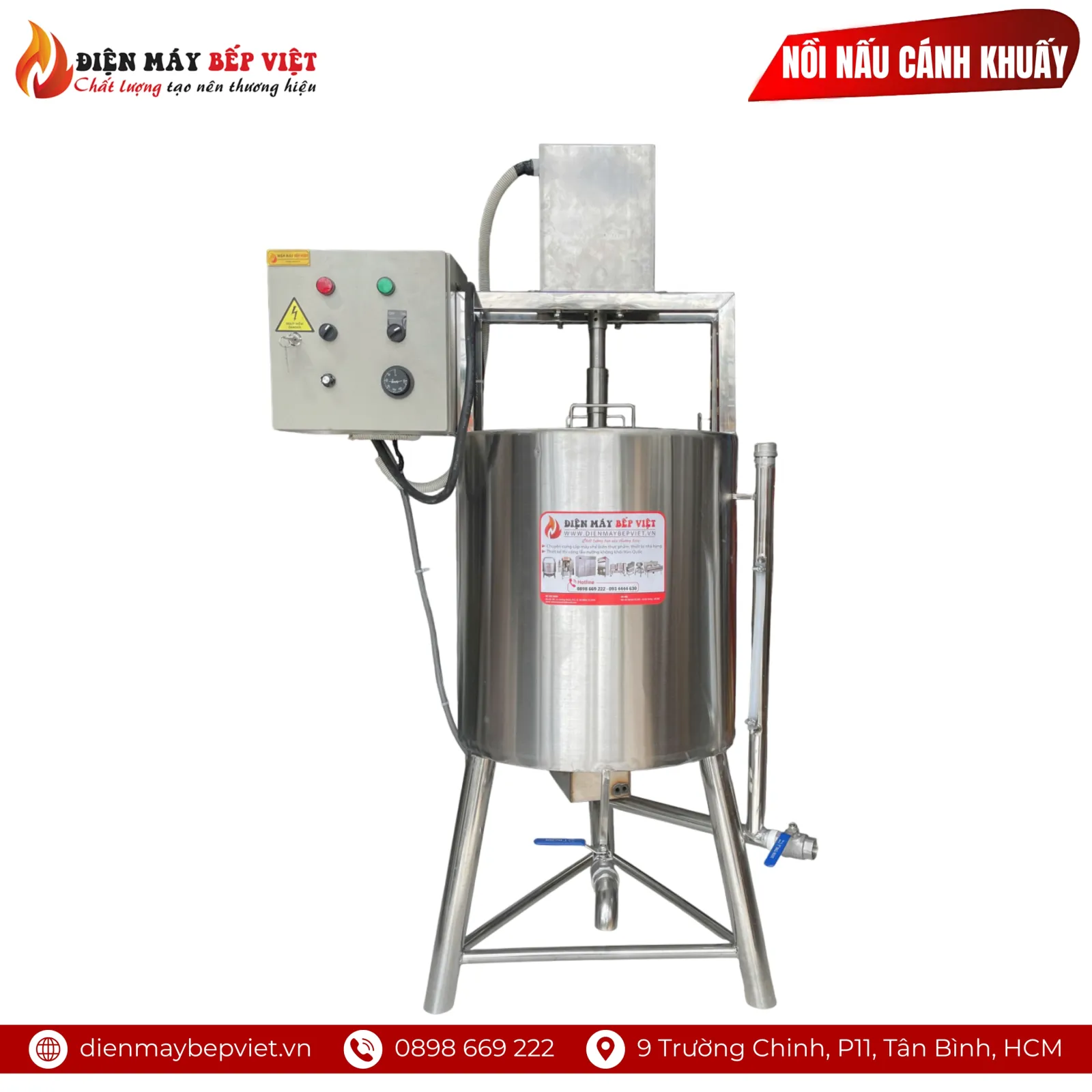 Nồi Nấu Cánh Khuấy 80L